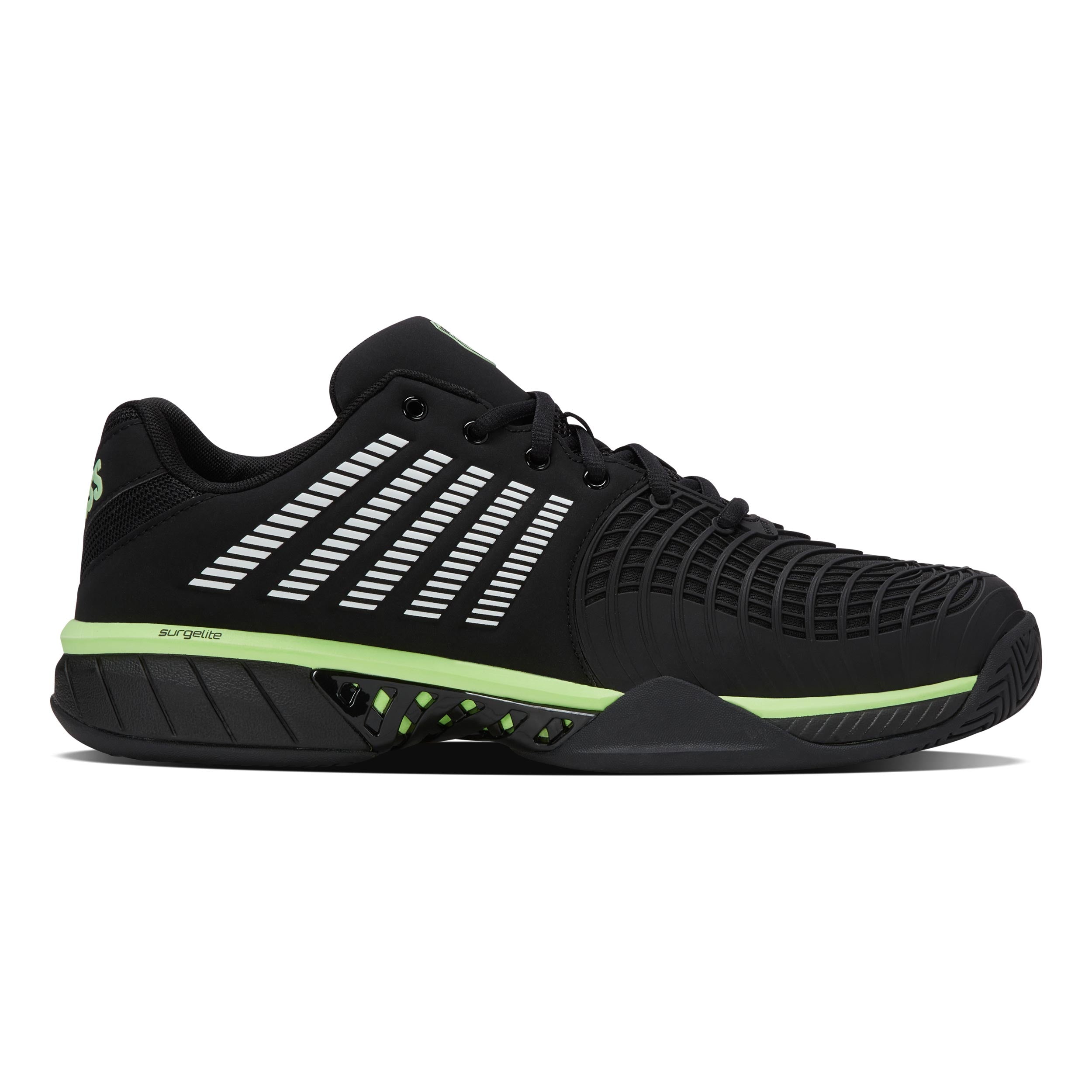 K-Swiss Express Light 3 Chaussures Toutes Surfaces Hommes-Noir,Vert Fluo