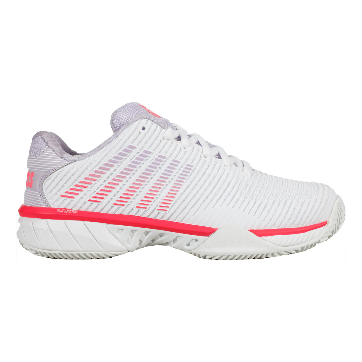 K-Swiss Hypercourt Express 2 Chaussure Terre Battue Femmes-Blanc,Corail