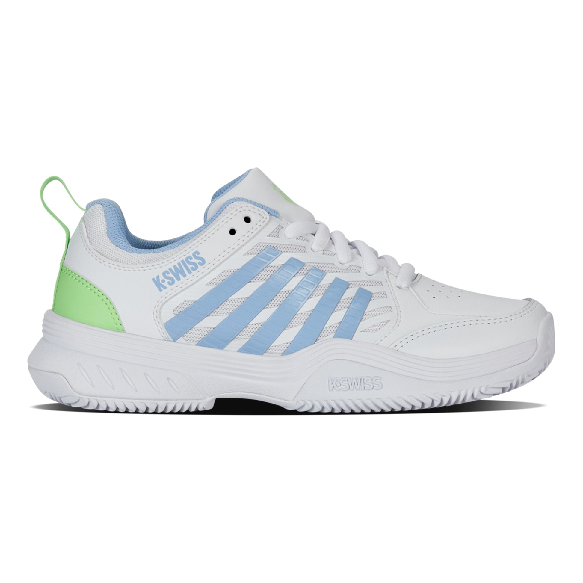 K-Swiss Court Express 2 Chaussure terre battue Femmes - blanc, bleu clair