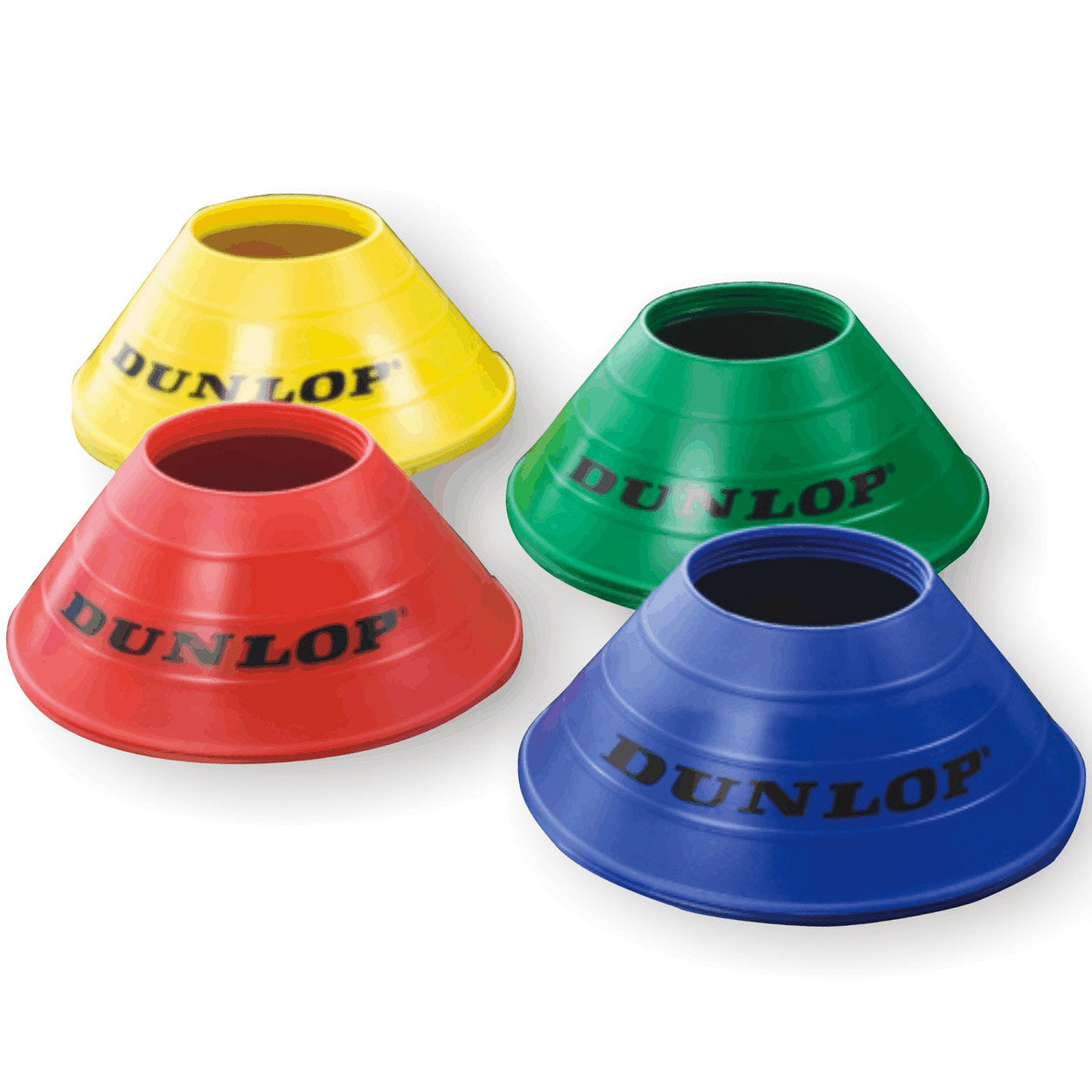 Dunlop Set Cônes De Marquage Pack De 20-Jaune,Bleu