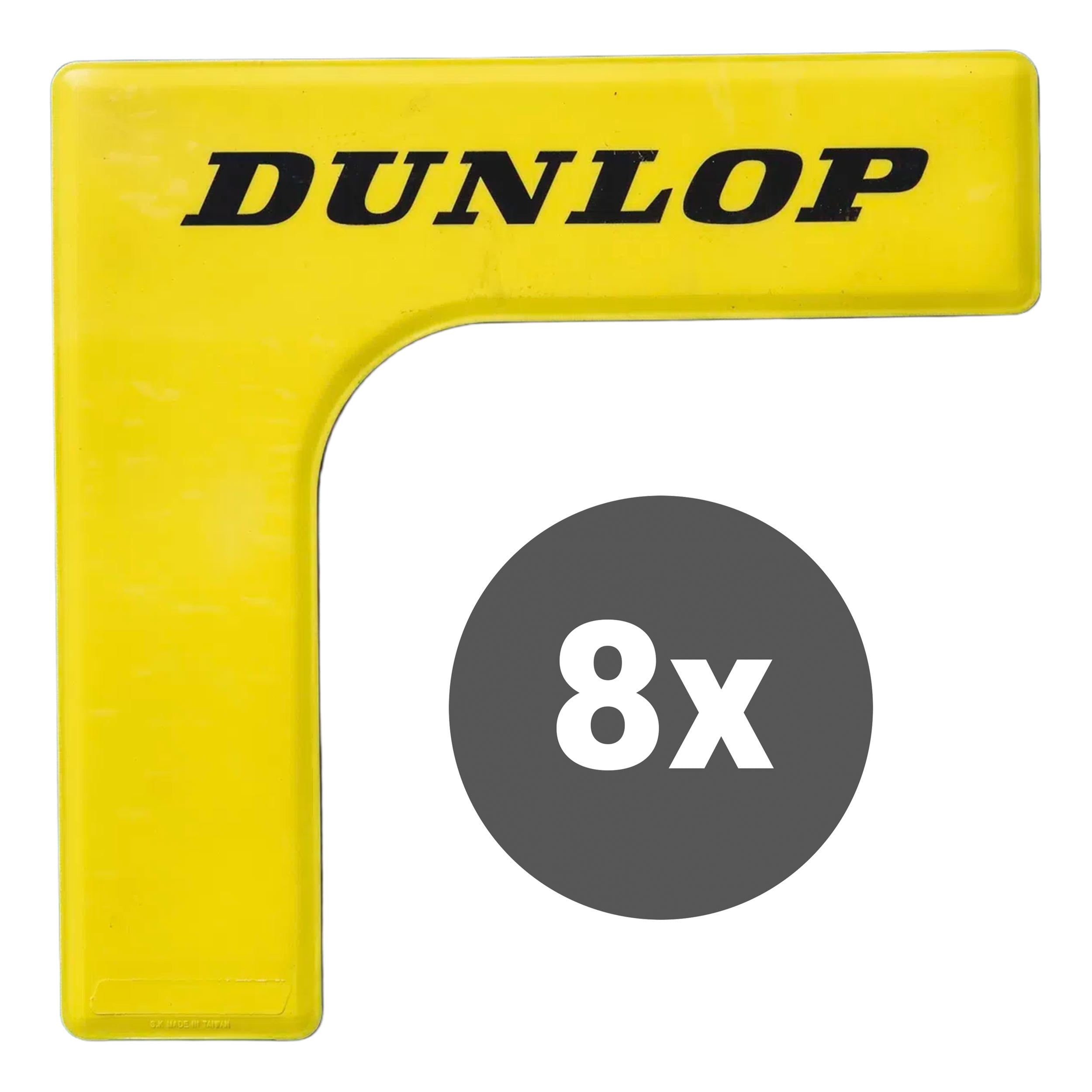Dunlop Coin De Marquage Lot De 8 Balles-Jaune