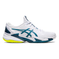 Court FF 3 Chaussures toutes surfaces Hommes - blanc, bleu petrol