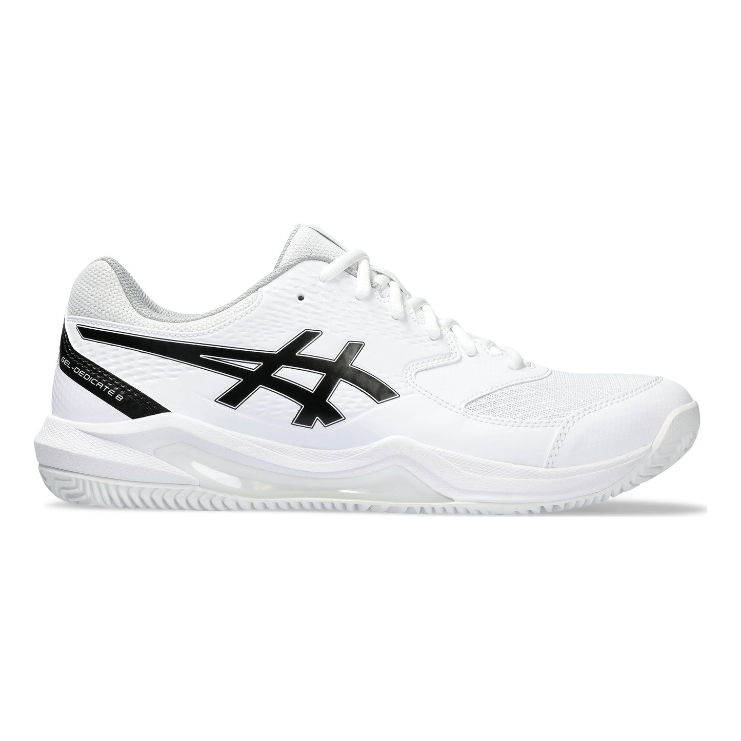 ASICS Gel-Dedicate 8 Chaussure terre battue Hommes - blanc, noir