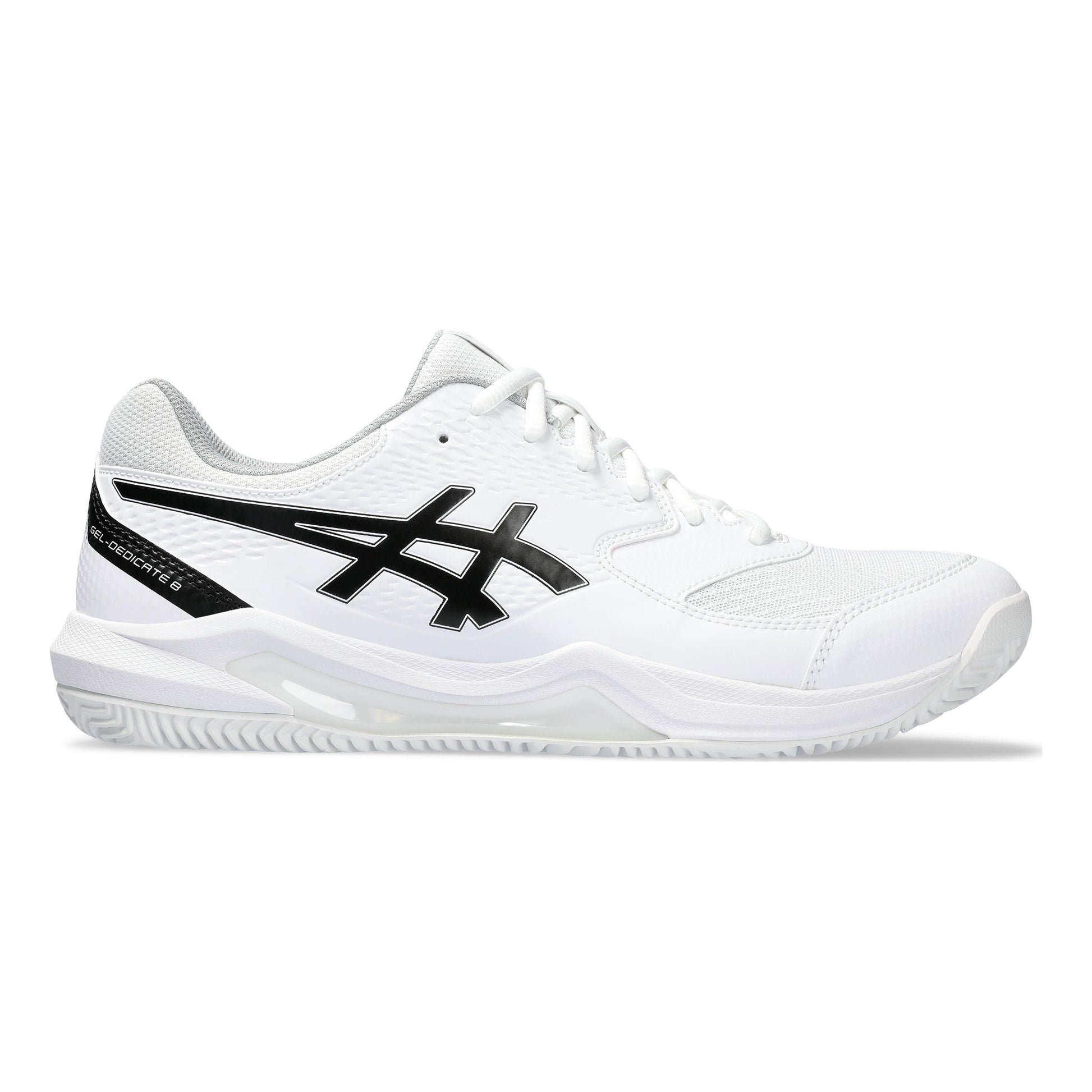ASICS Gel-Dedicate 8 Chaussure terre battue Hommes - blanc, noir
