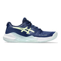 Gel-Challenger 14 Chaussure terre battue Femmes - bleu foncé, jaunes fluo