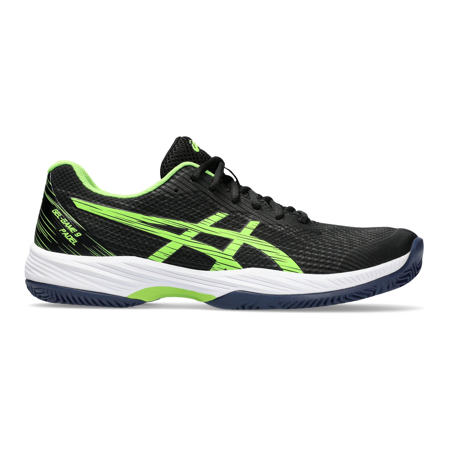 ASICS Gel-Game 9 Chaussures padel Hommes - noir, vert fluo