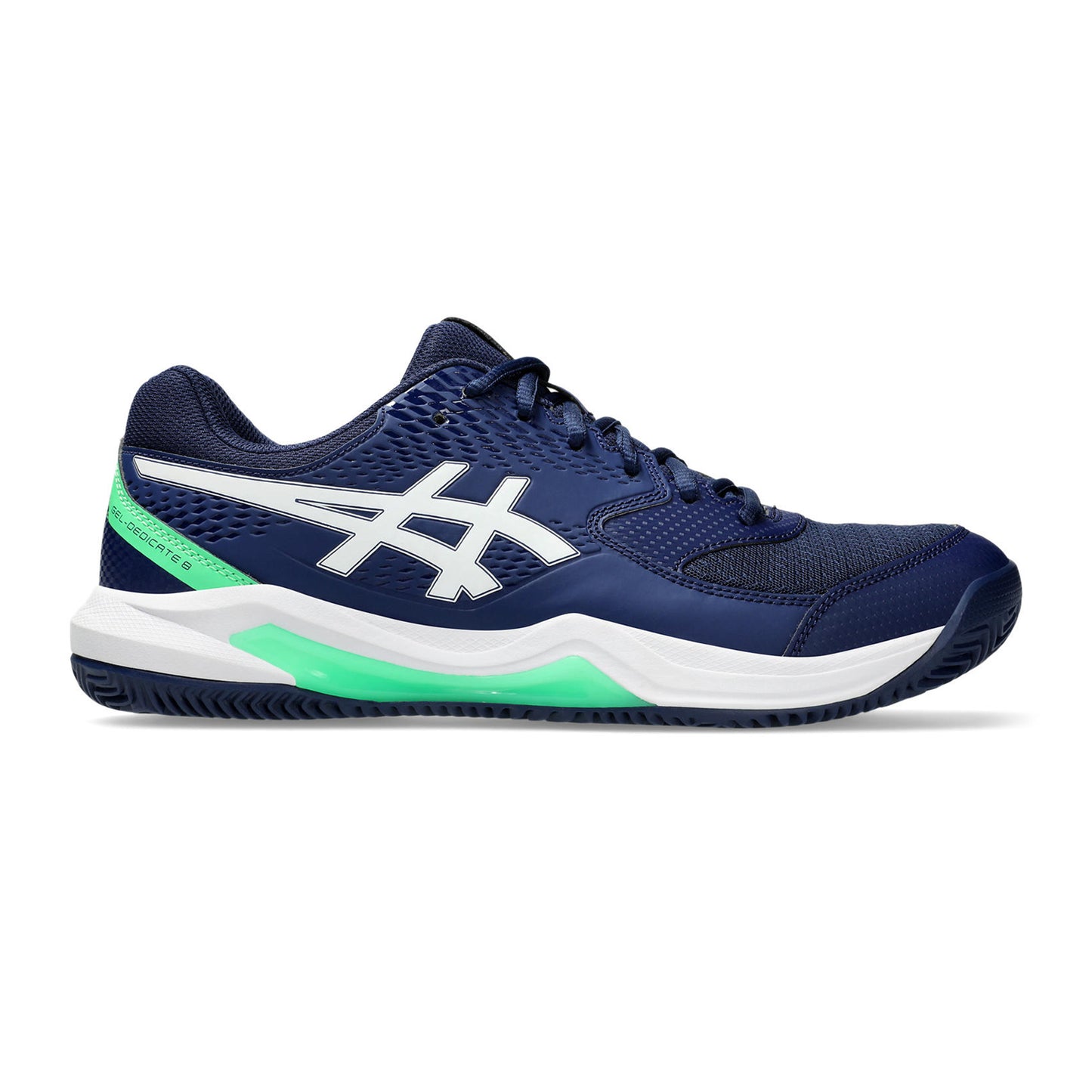ASICS Gel-Dedicate 8 Chaussure terre battue Hommes - bleu foncé, vert