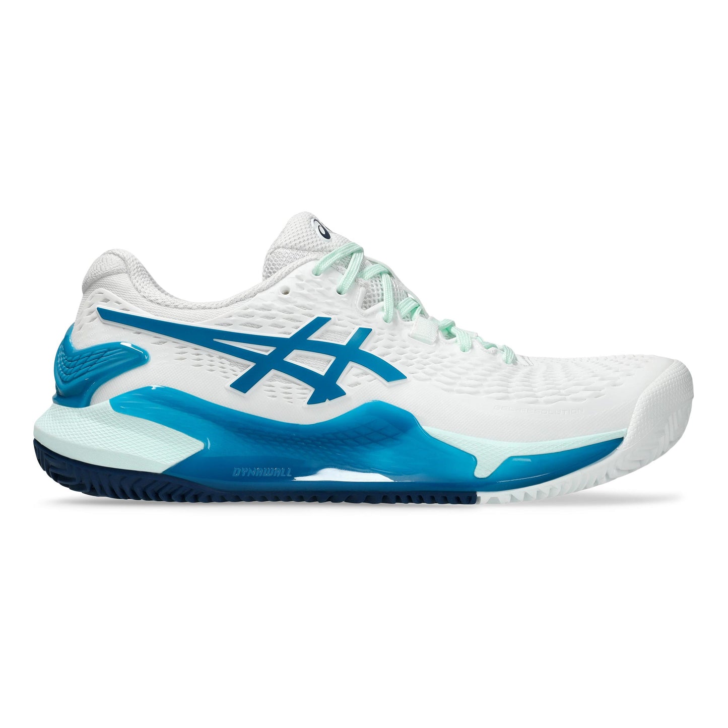 ASICS Gel-Resolution 9 Chaussure terre battue Femmes - blanc, bleu