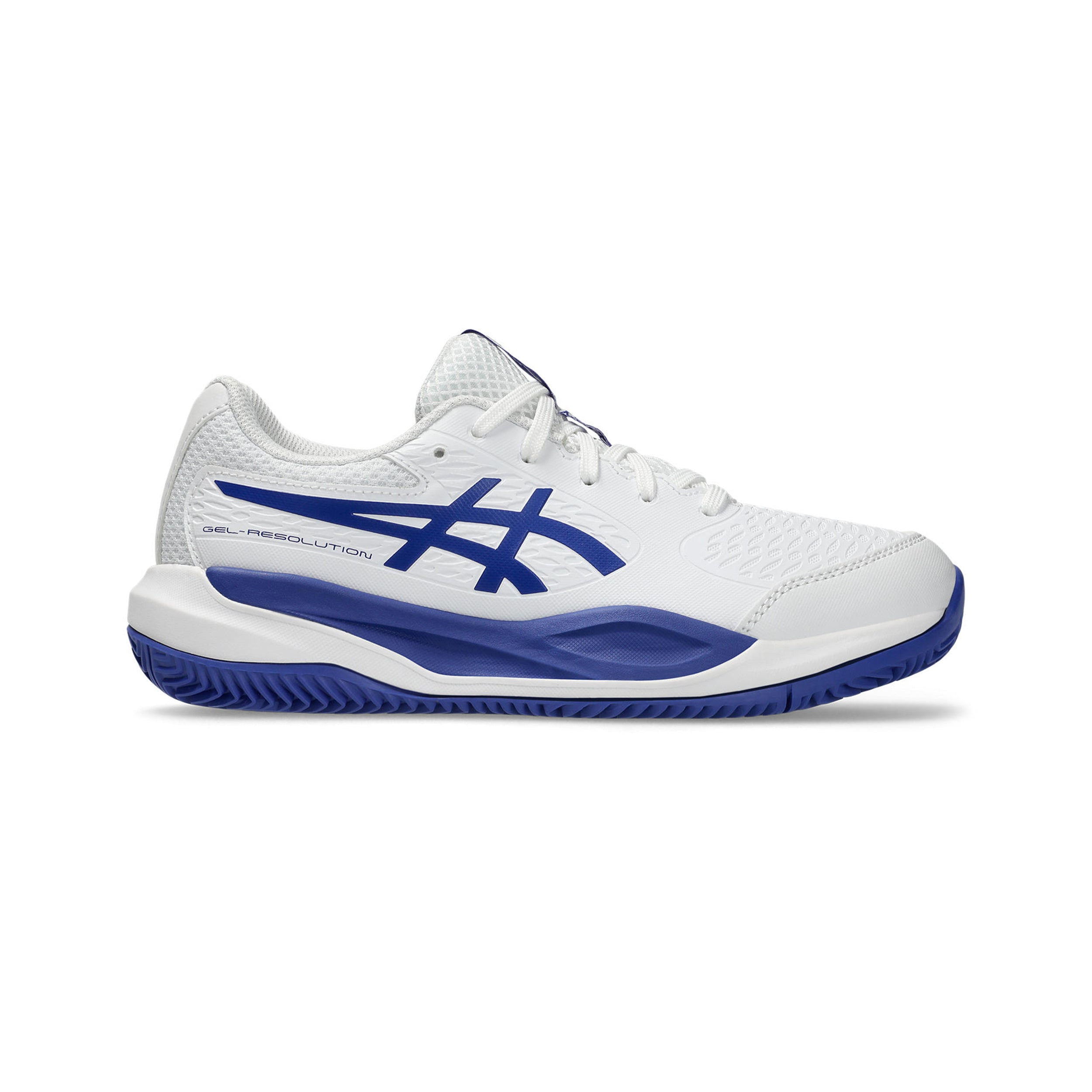 ASICS Gel-Resolution X Chaussure terre battue Enfants - blanc, bleu foncé