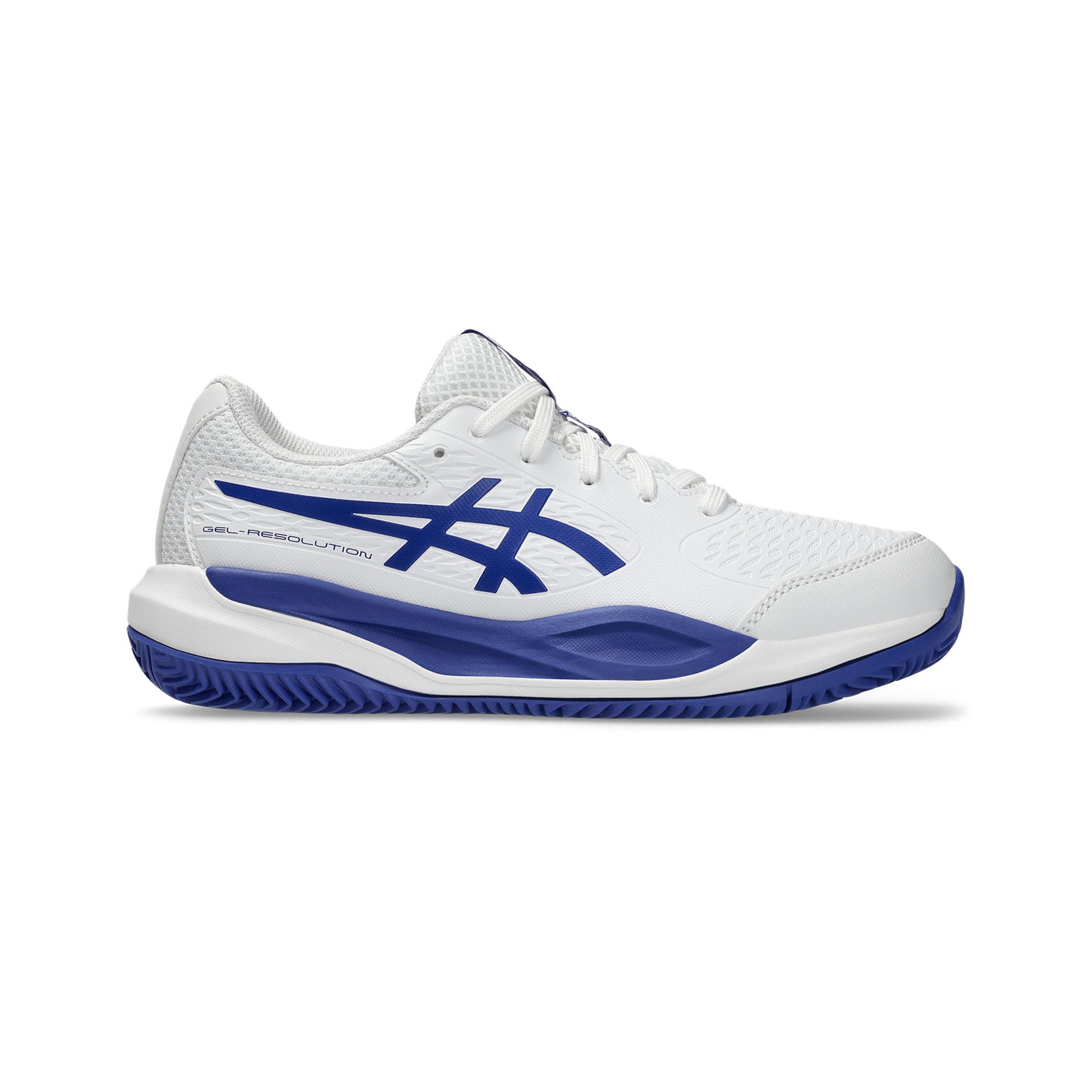 ASICS Gel-Resolution X Chaussure terre battue Enfants - blanc, bleu foncé
