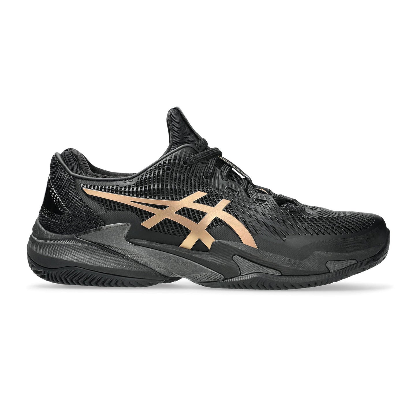 ASICS Court FF 3 Novak  Night Energy Chaussure terre battue Hommes - noir, or