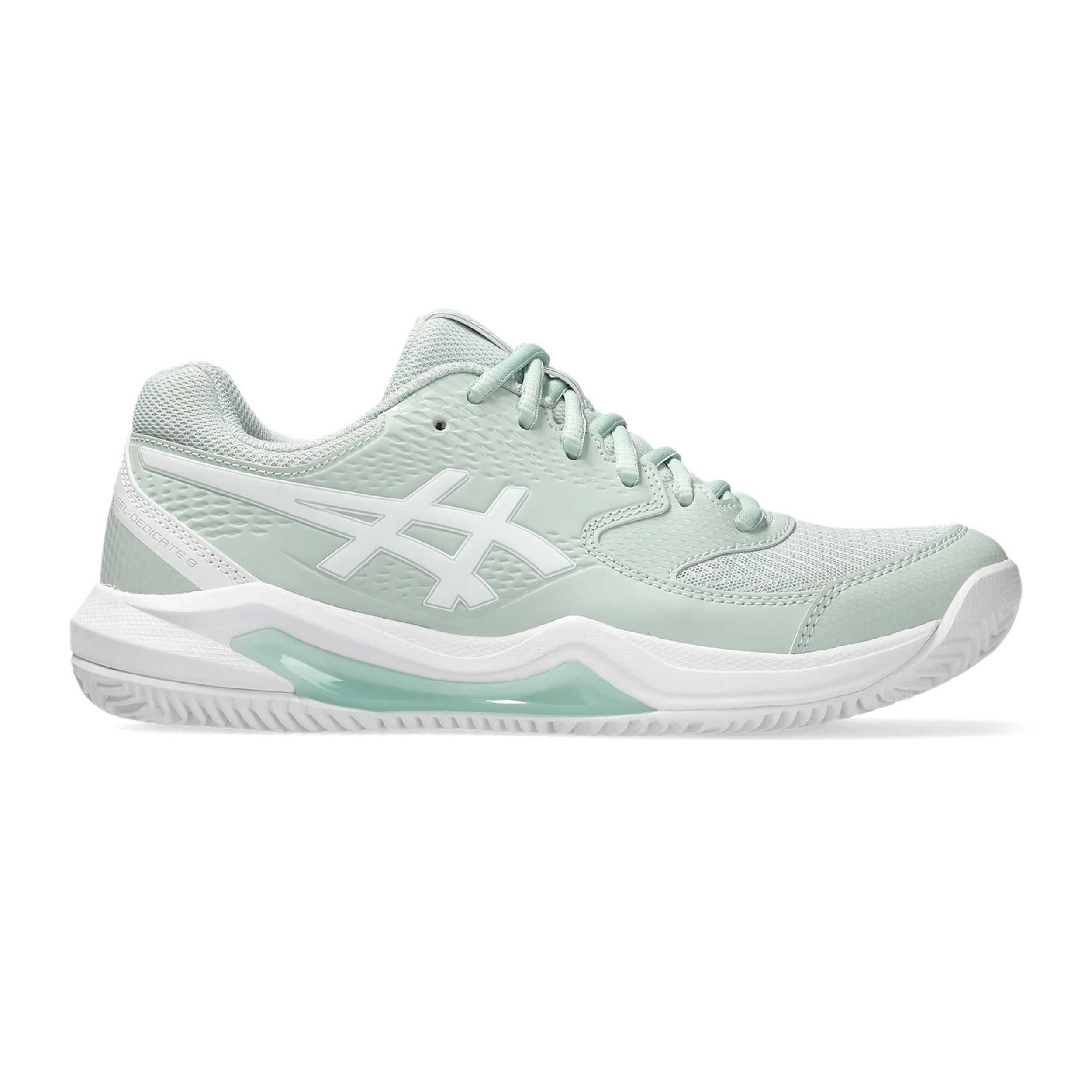 ASICS Gel-Dedicate 8 Chaussure terre battue Femmes - bleu gris, blanc