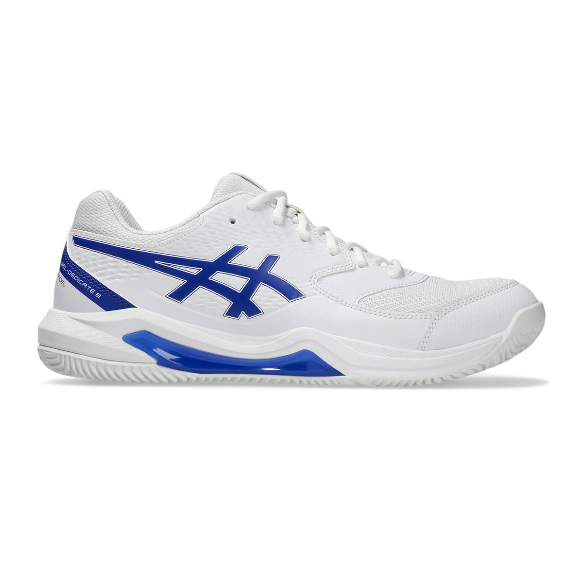 ASICS Gel-Dedicate 8 Chaussures Padel Hommes-Blanc,Bleu Foncé