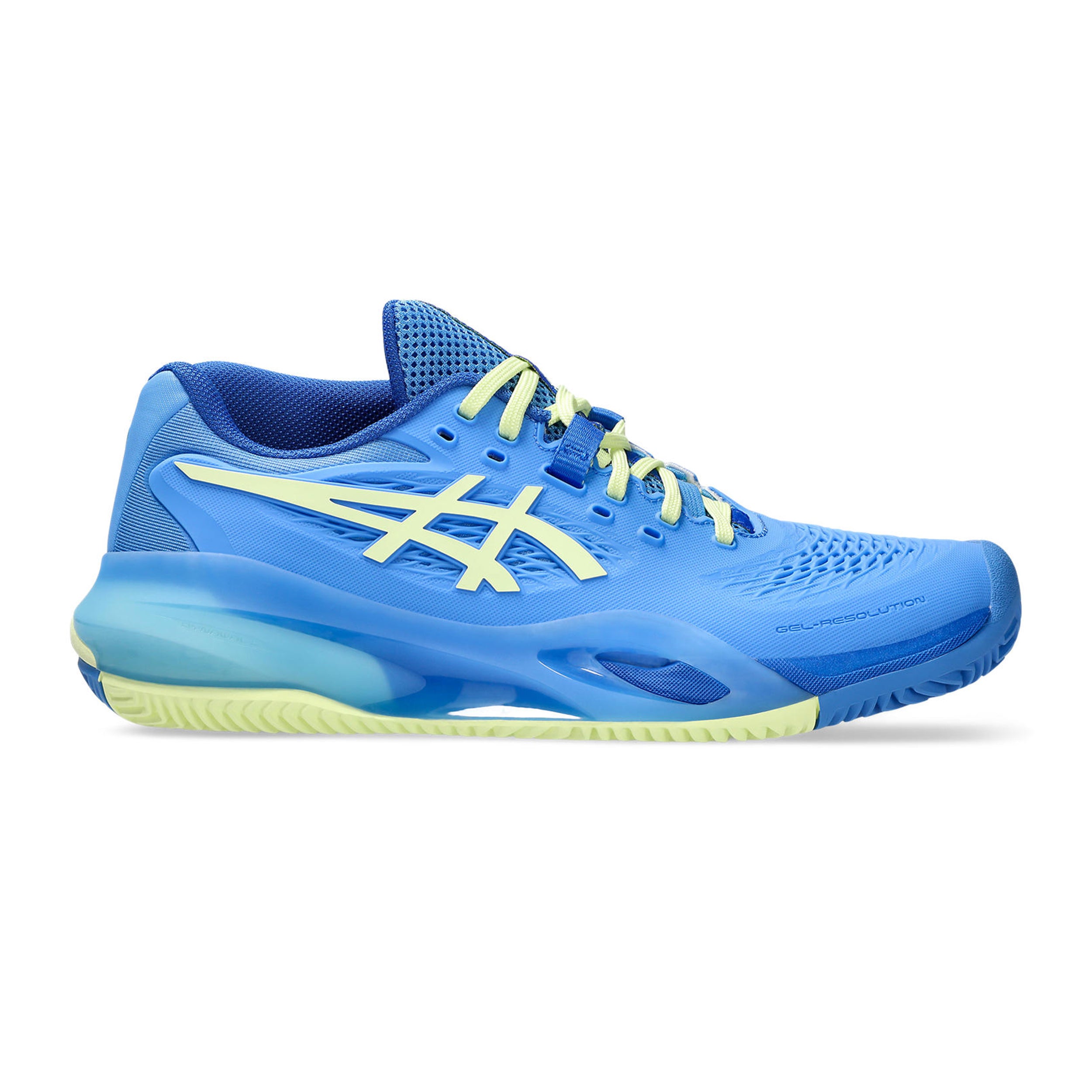 ASICS Gel-Resolution X Chaussure terre battue Femmes - bleu, jaune lemon