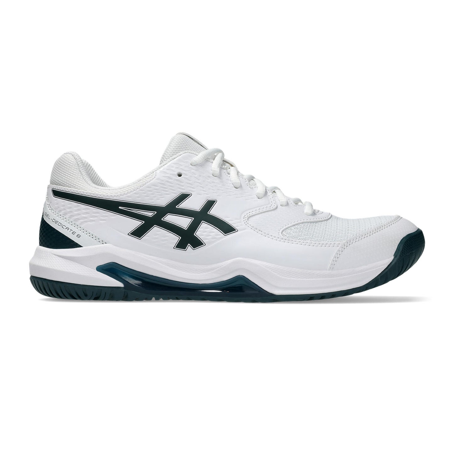 ASICS Gel-Dedicate 8 Chaussures toutes surfaces Hommes - blanc, vert foncé