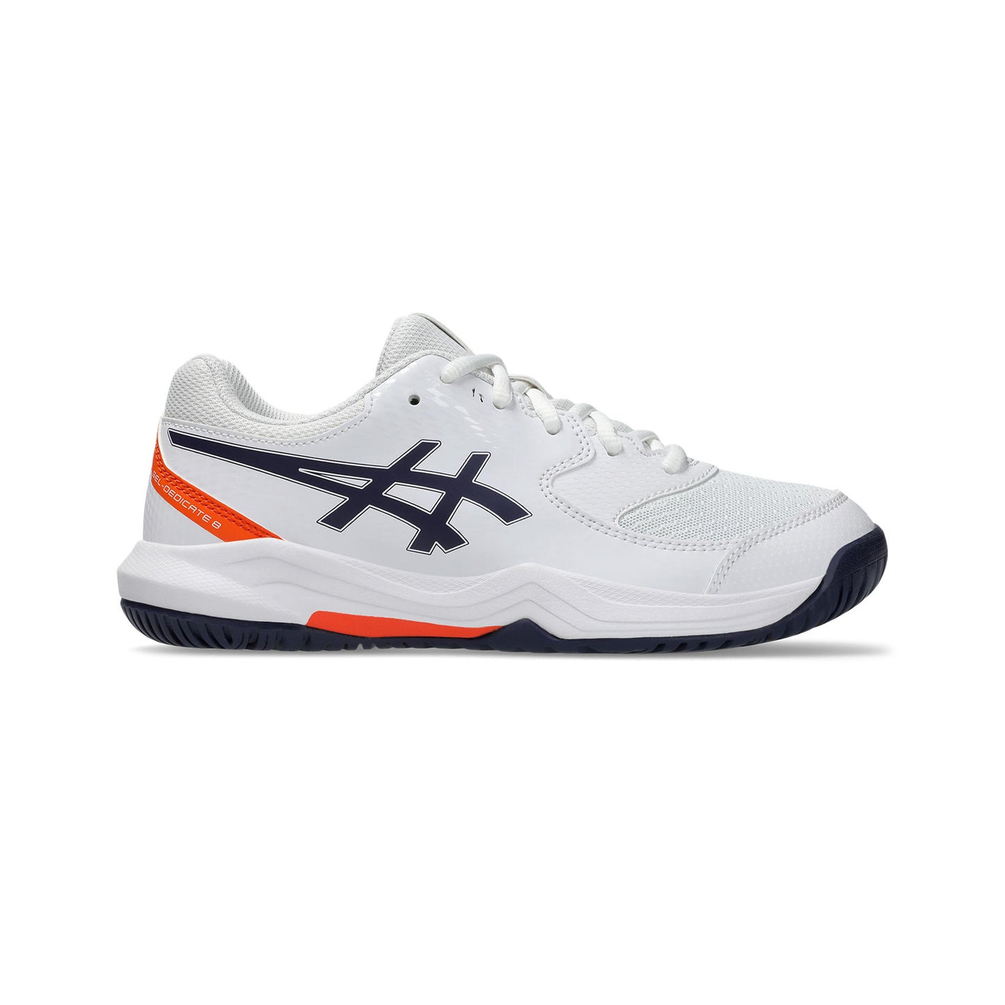 ASICS Gel-Dedicate 8 GS Chaussures toutes surfaces Enfants - blanc, bleu foncé