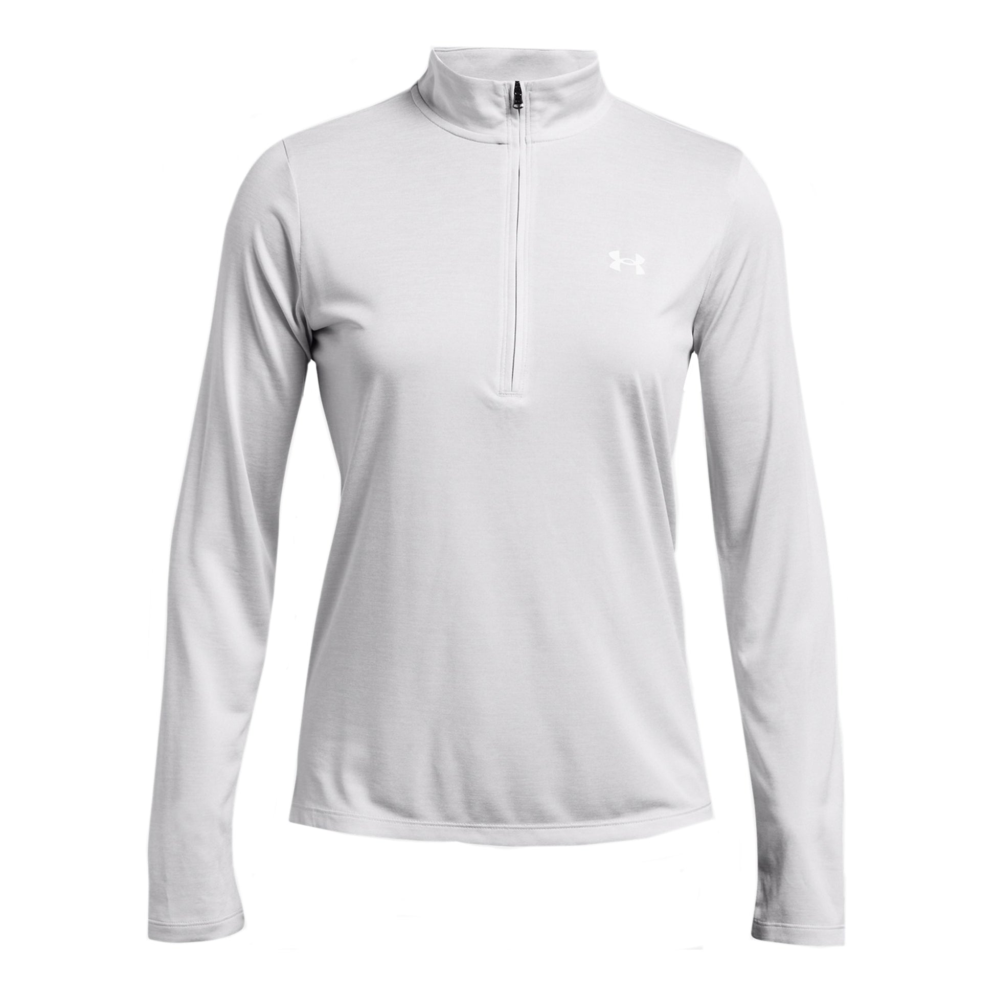 Under Armour Tech Half-Zip Twist Haut Manches Longues Femmes-Gris