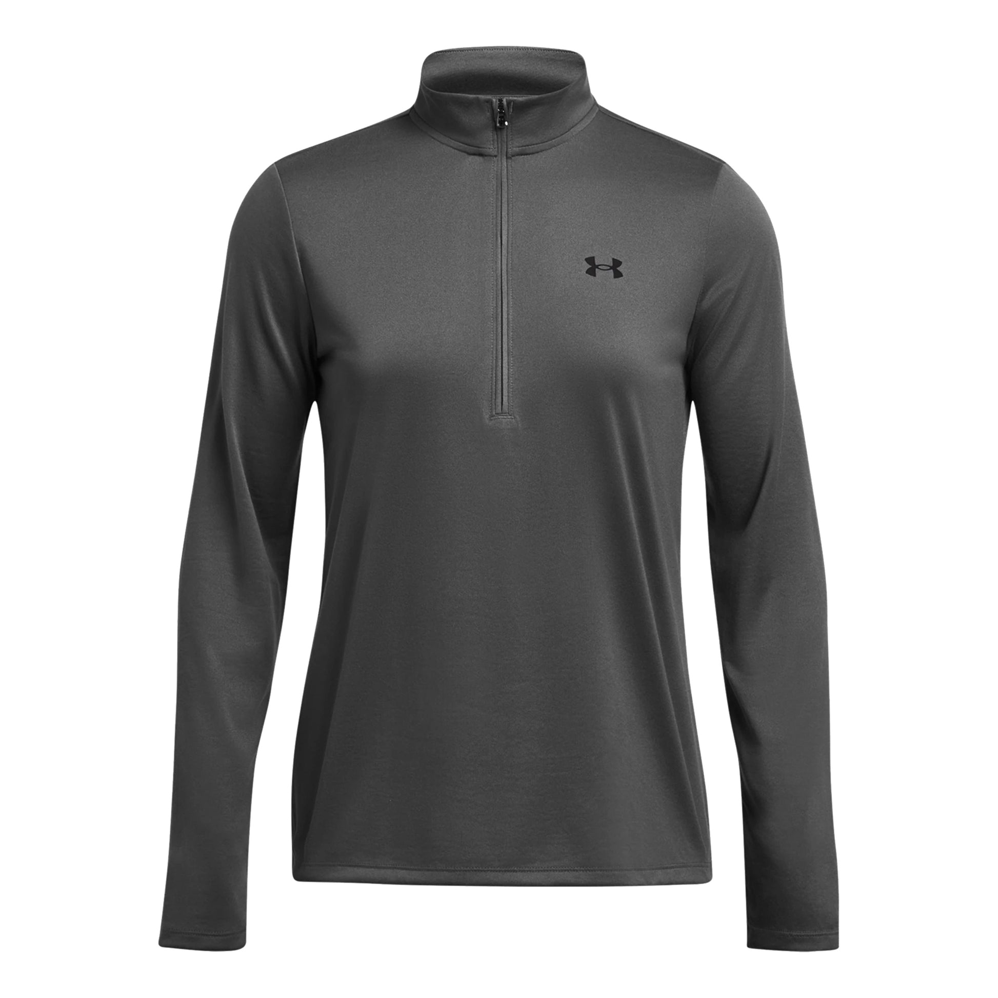 Under Armour Tech 1/2 Zip Haut Manches Longues Femmes-Gris