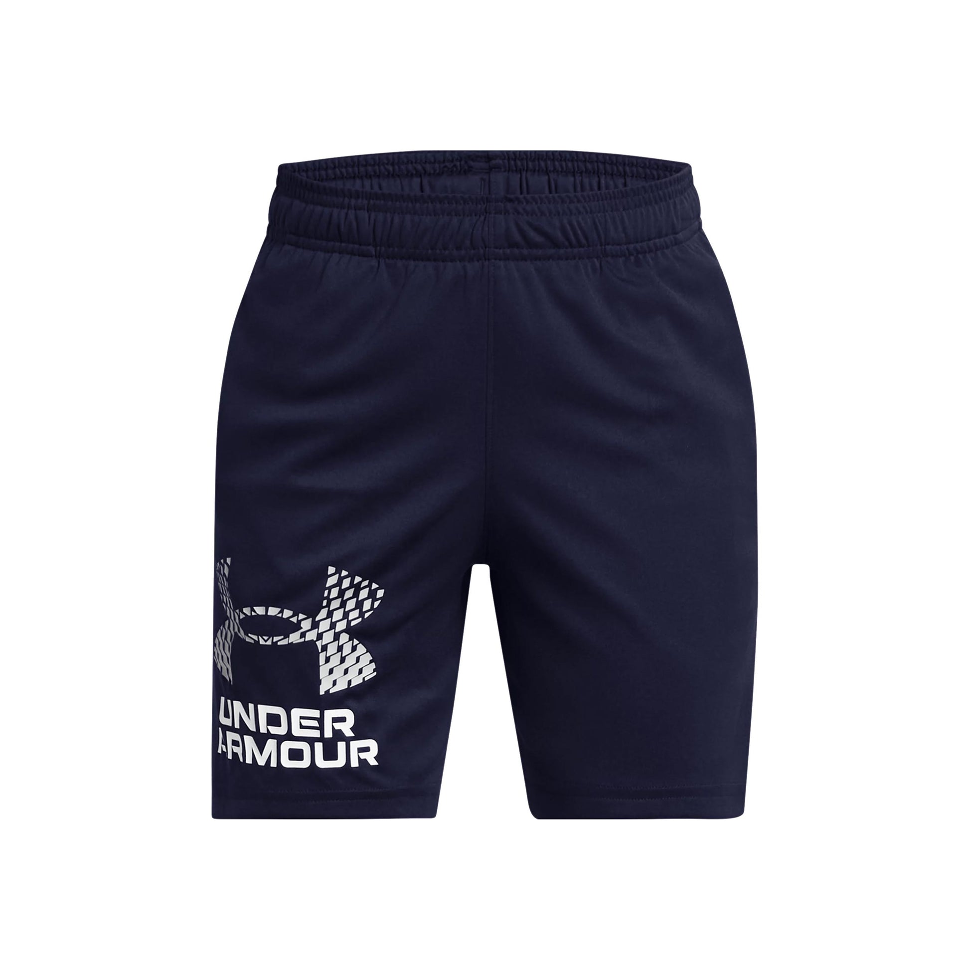 Under Armour Tech Logo Shorts Garçons - bleu foncé, blanc