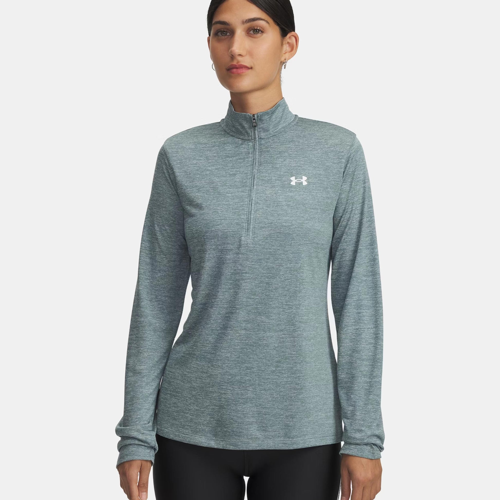 Under Armour Tech 1/2 Zip-Twist Haut manches longues Femmes-blanc