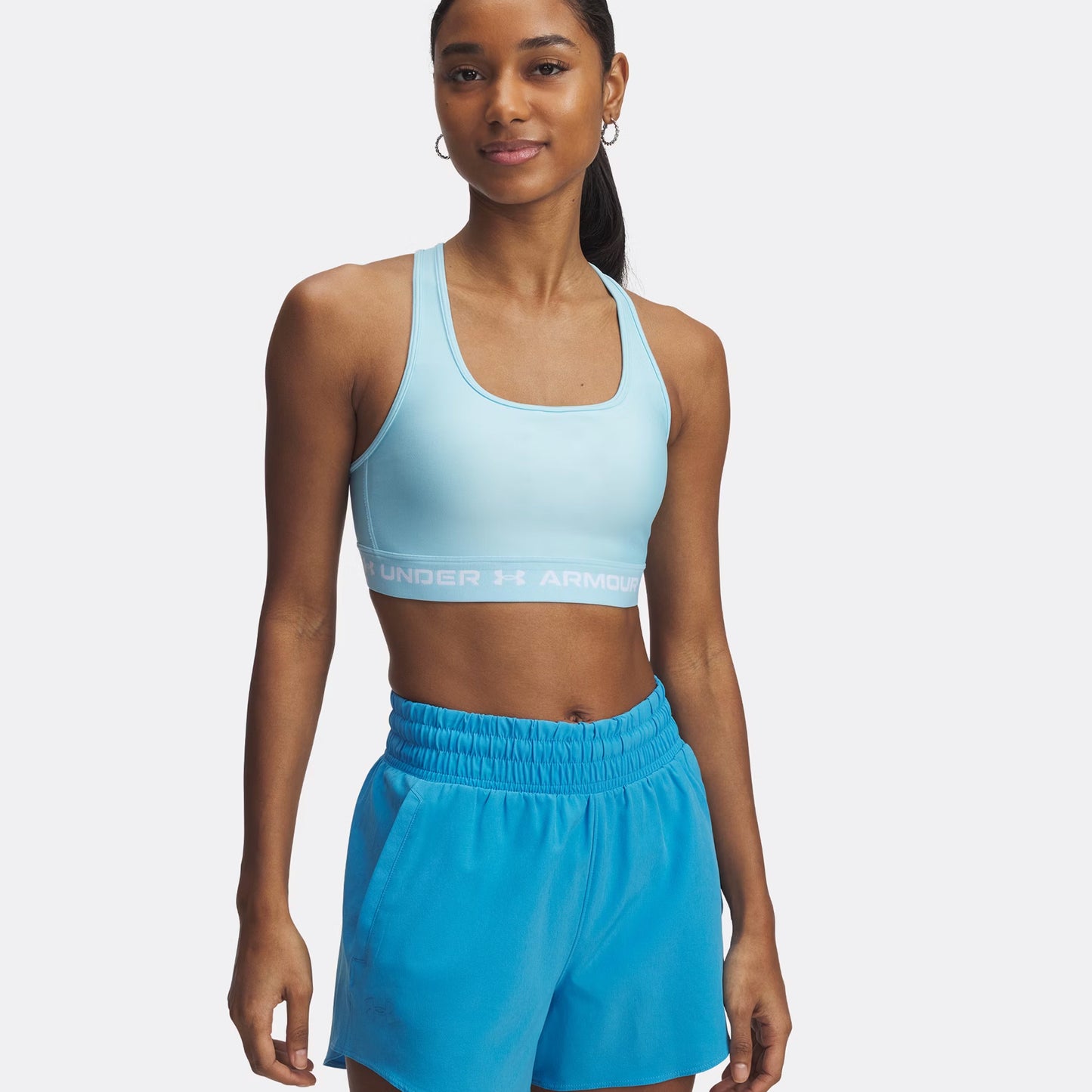 Under Armour Croback Soutien-gorge Sport Femmes-Bleu Clair