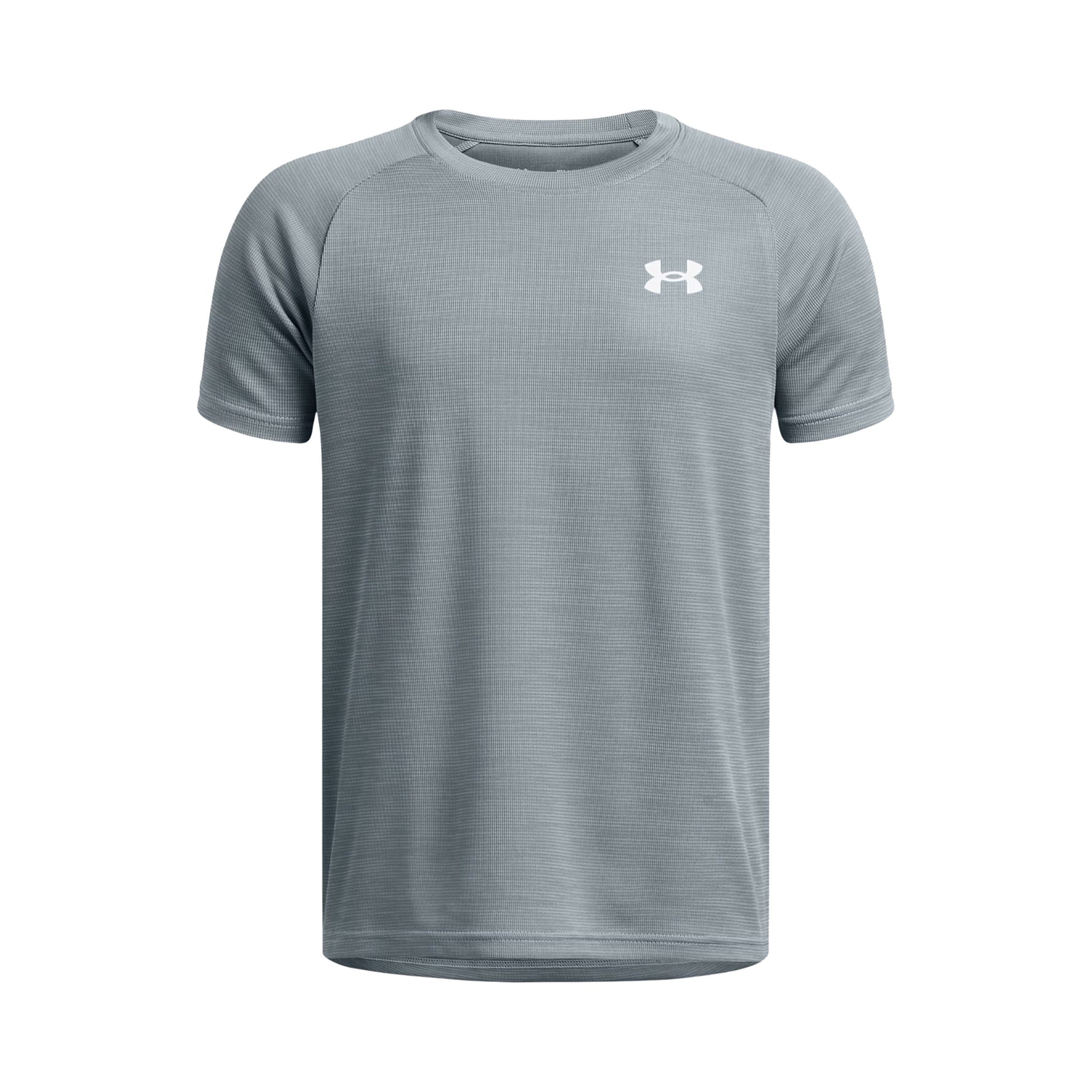 Under Armour Tech Textured T-shirt Garçons - bleu gris,