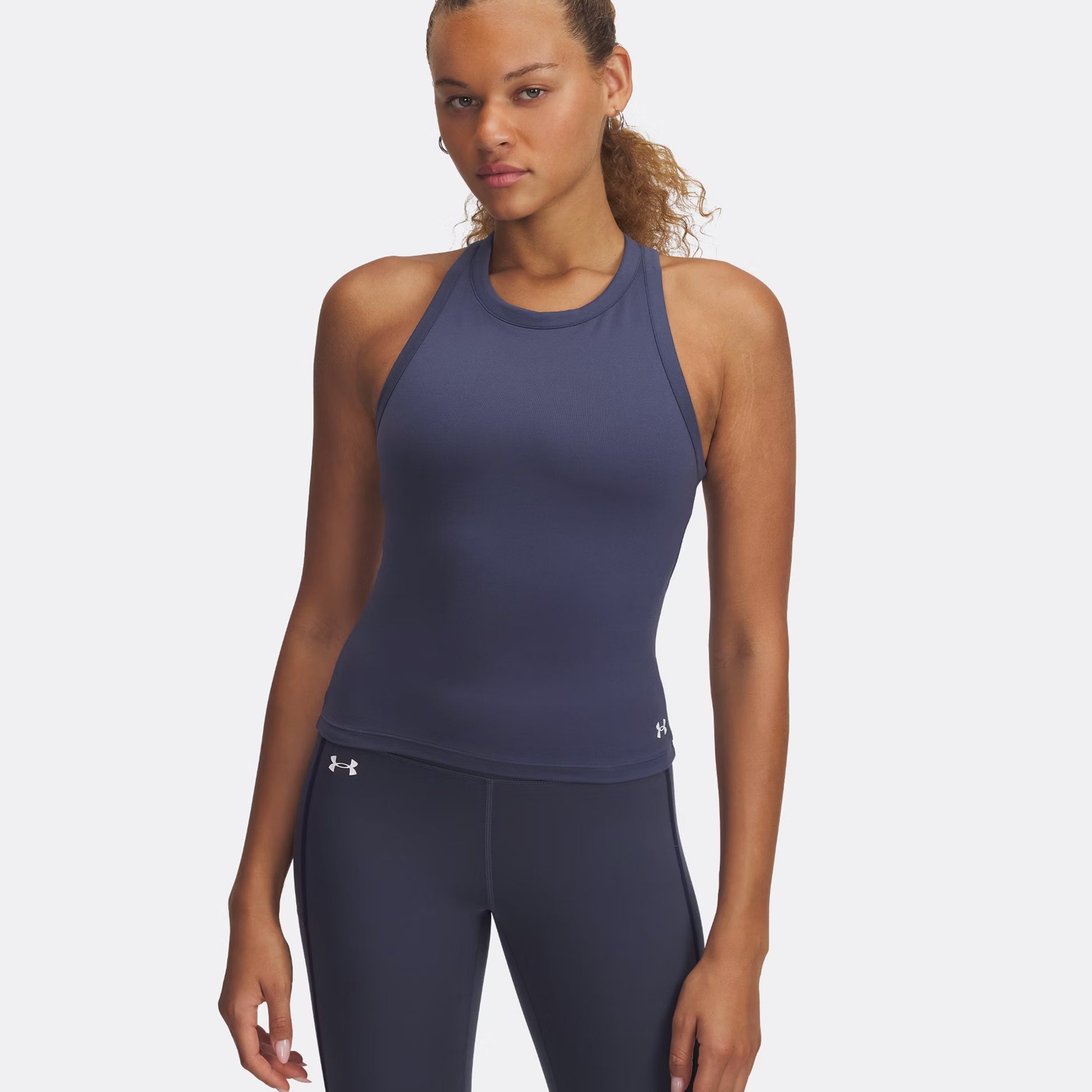 Under Armour Motion High Neck Débardeur Tank Top Femmes-Gris