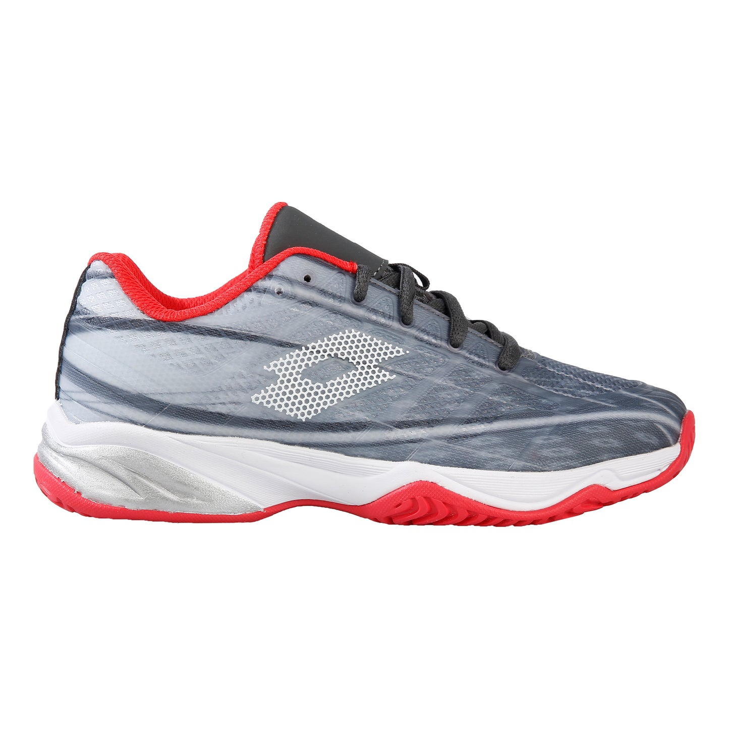 Lotto Mirage 300 Chaussures toutes surfaces Enfants - gris foncé, rouge