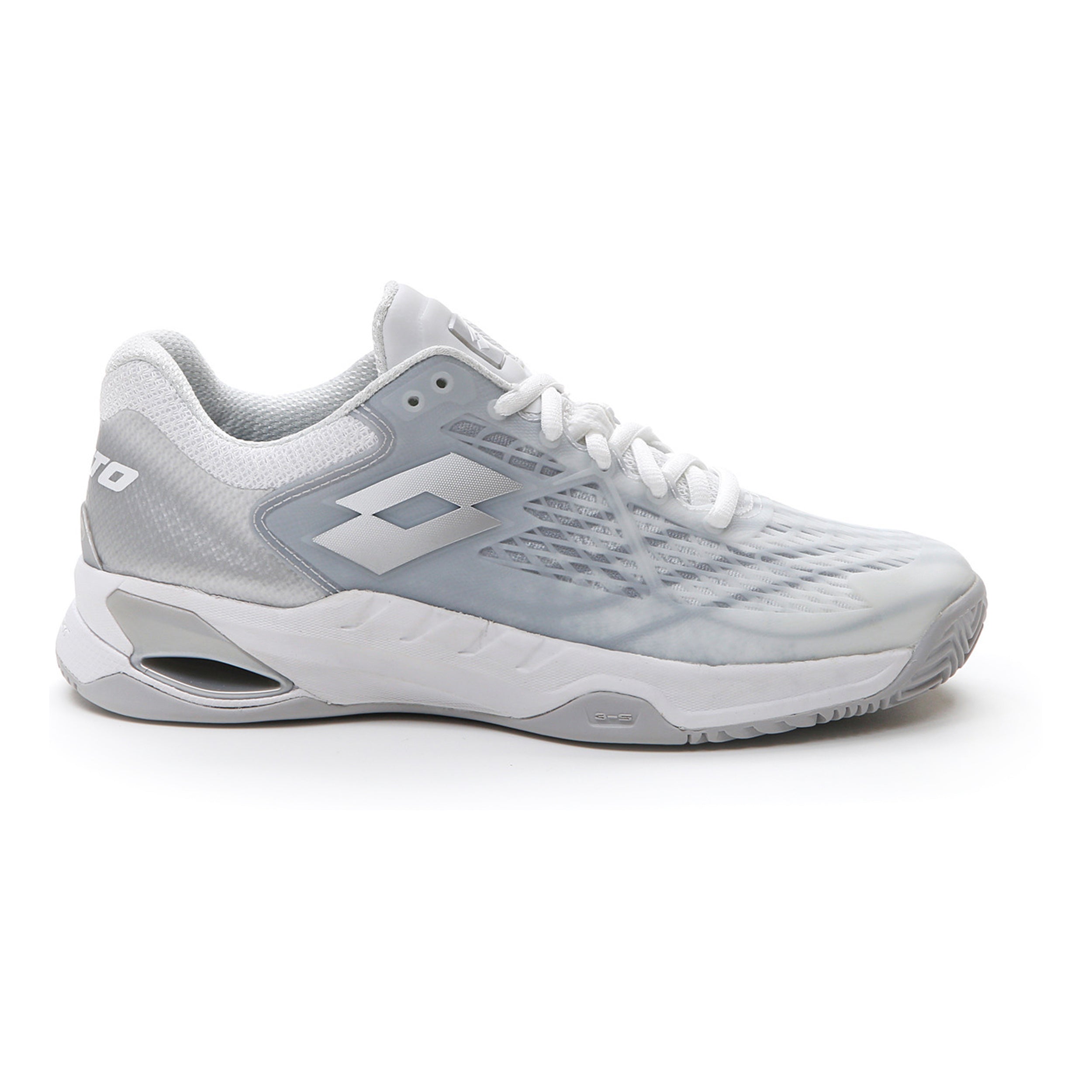 Lotto Mirage 100 Clay Chaussure Terre Battue Femmes-Blanc,Gris