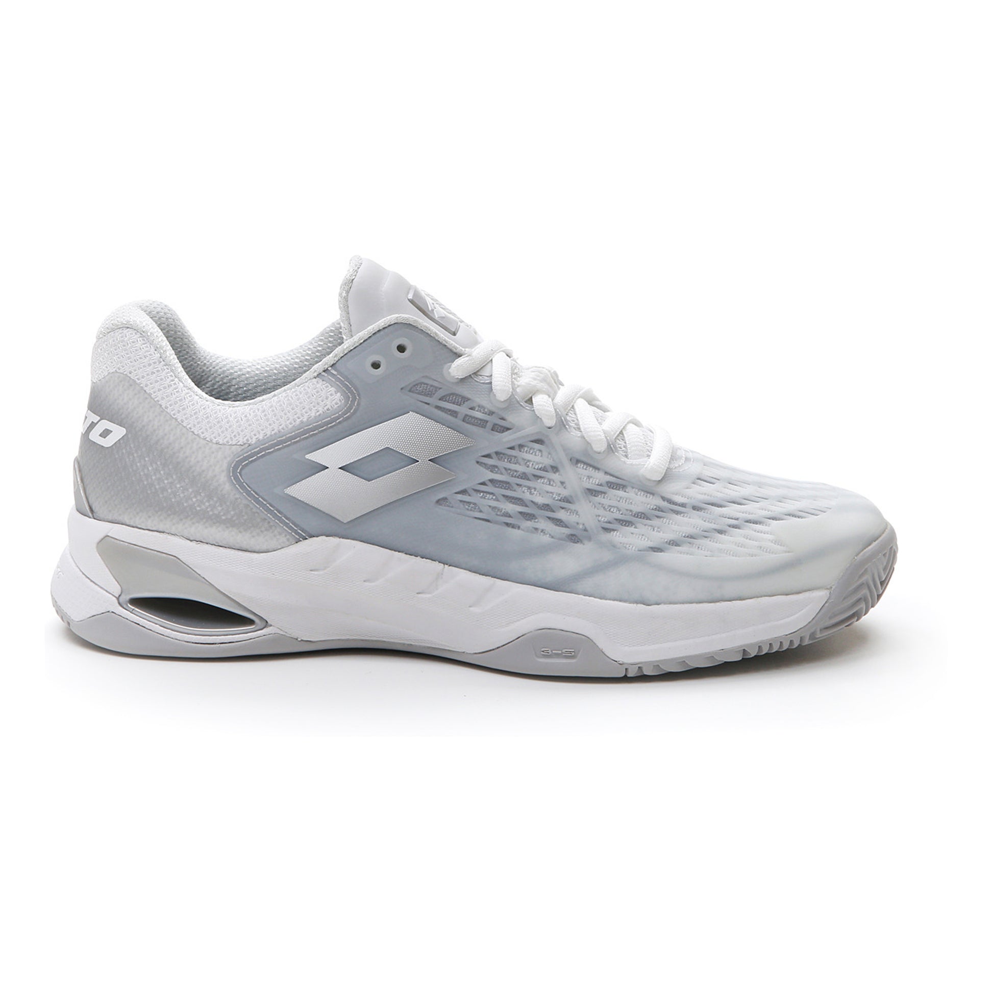 Lotto Mirage 100 Clay Chaussure Terre Battue Femmes-Blanc,Gris