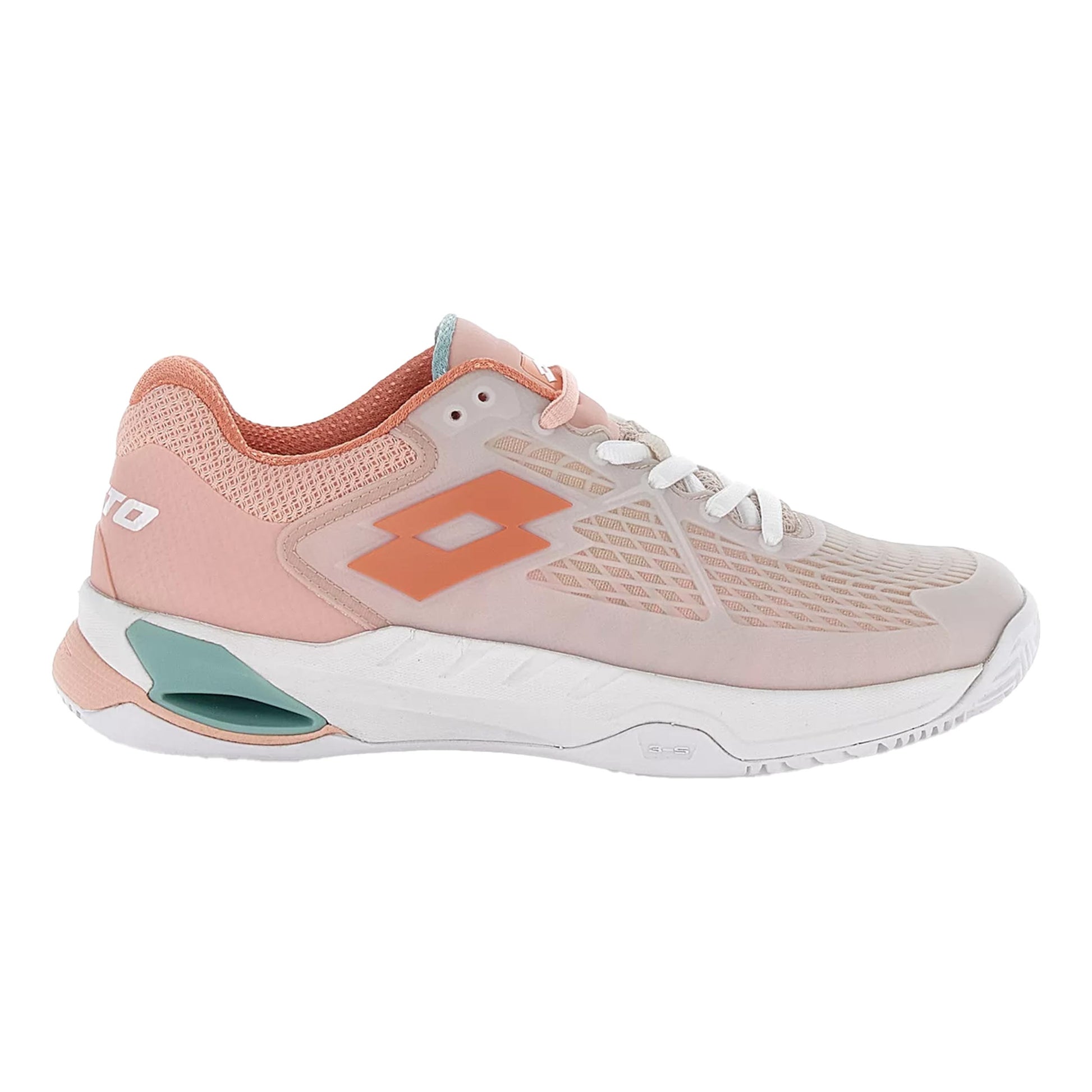Lotto Mirage 100 II Chaussure terre battue Femmes-blanc, corail
