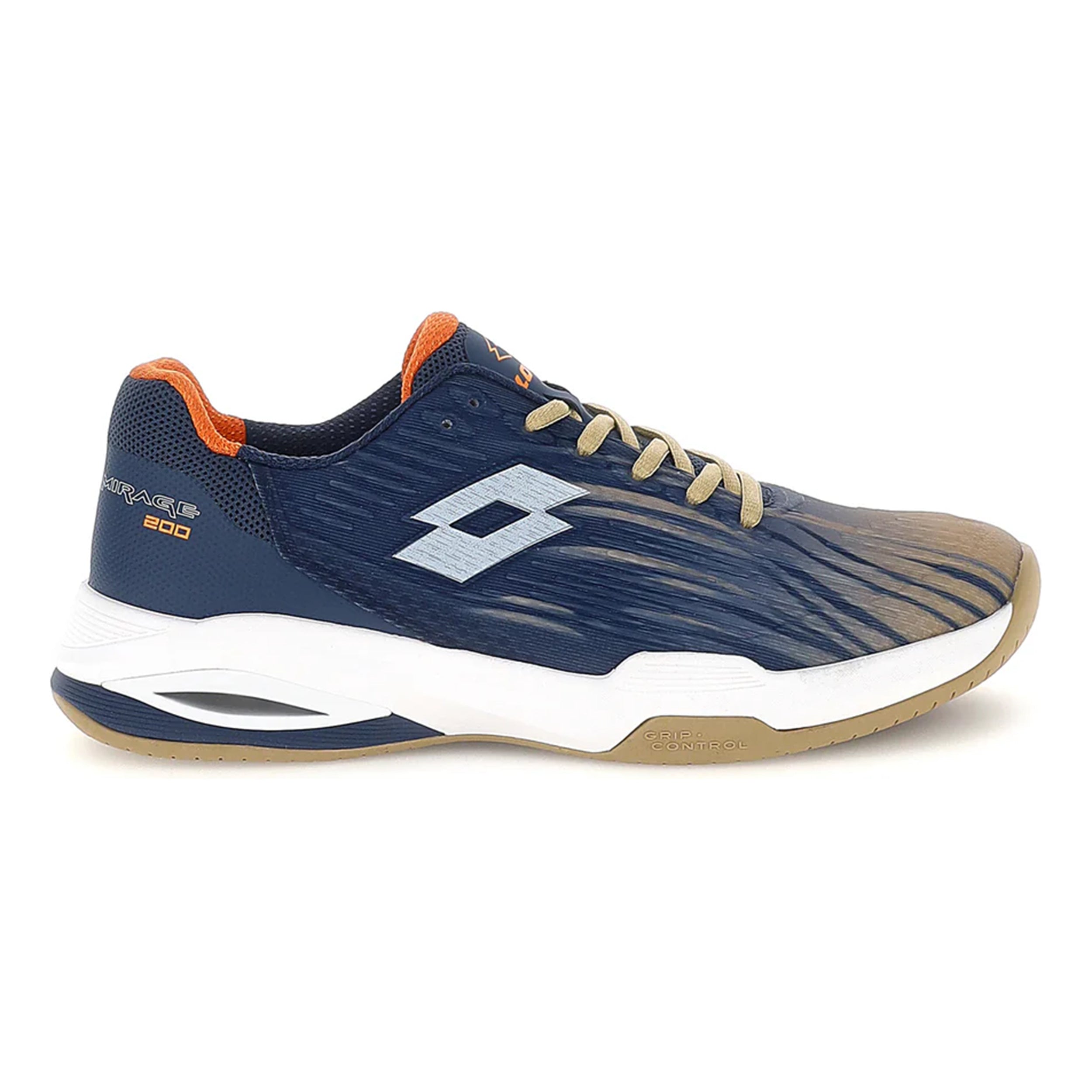 Lotto Mirage 200 II PRT SPD Chaussure terre battue Hommes - bleu foncé, beige
