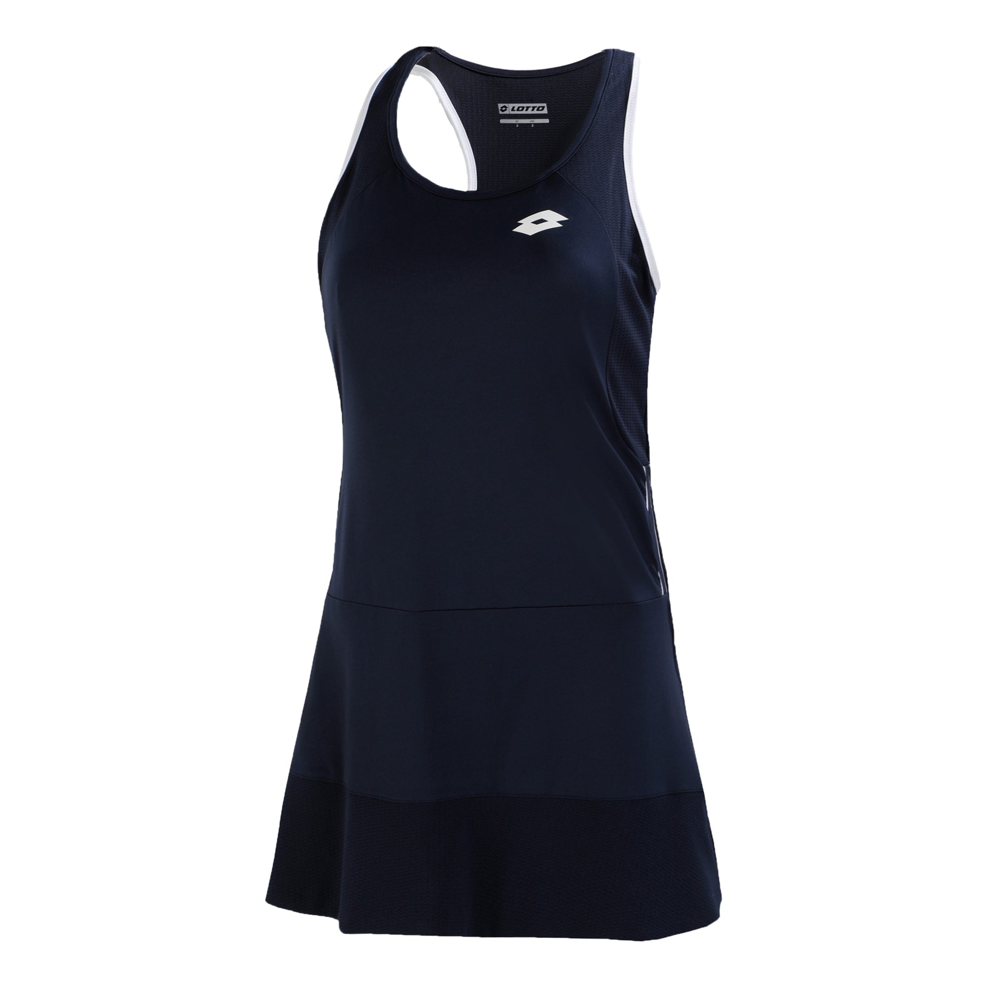 Lotto Squadra II PL Robe Femmes - bleu foncé, blanc
