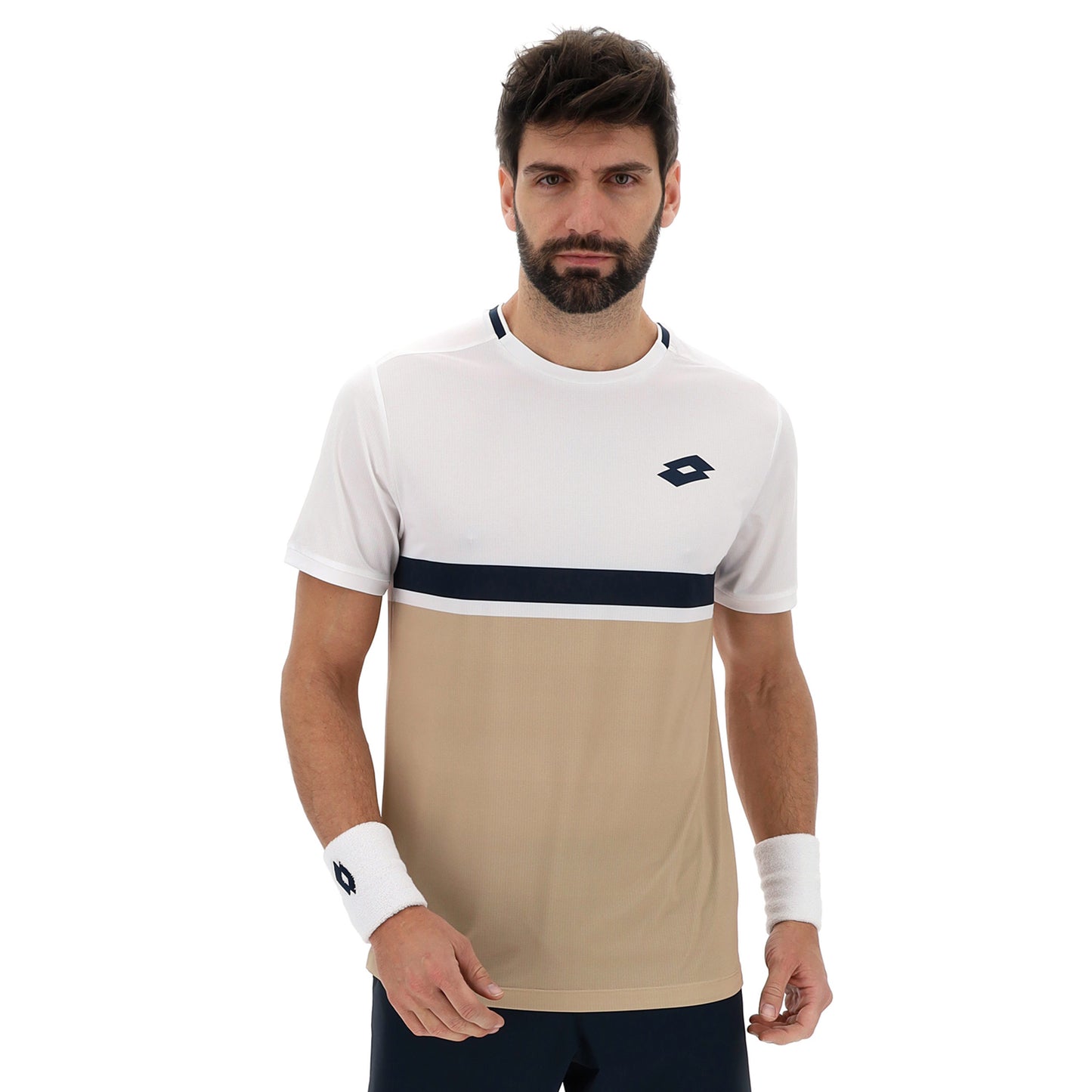 Lotto Tech V T-shirt Hommes-Beige