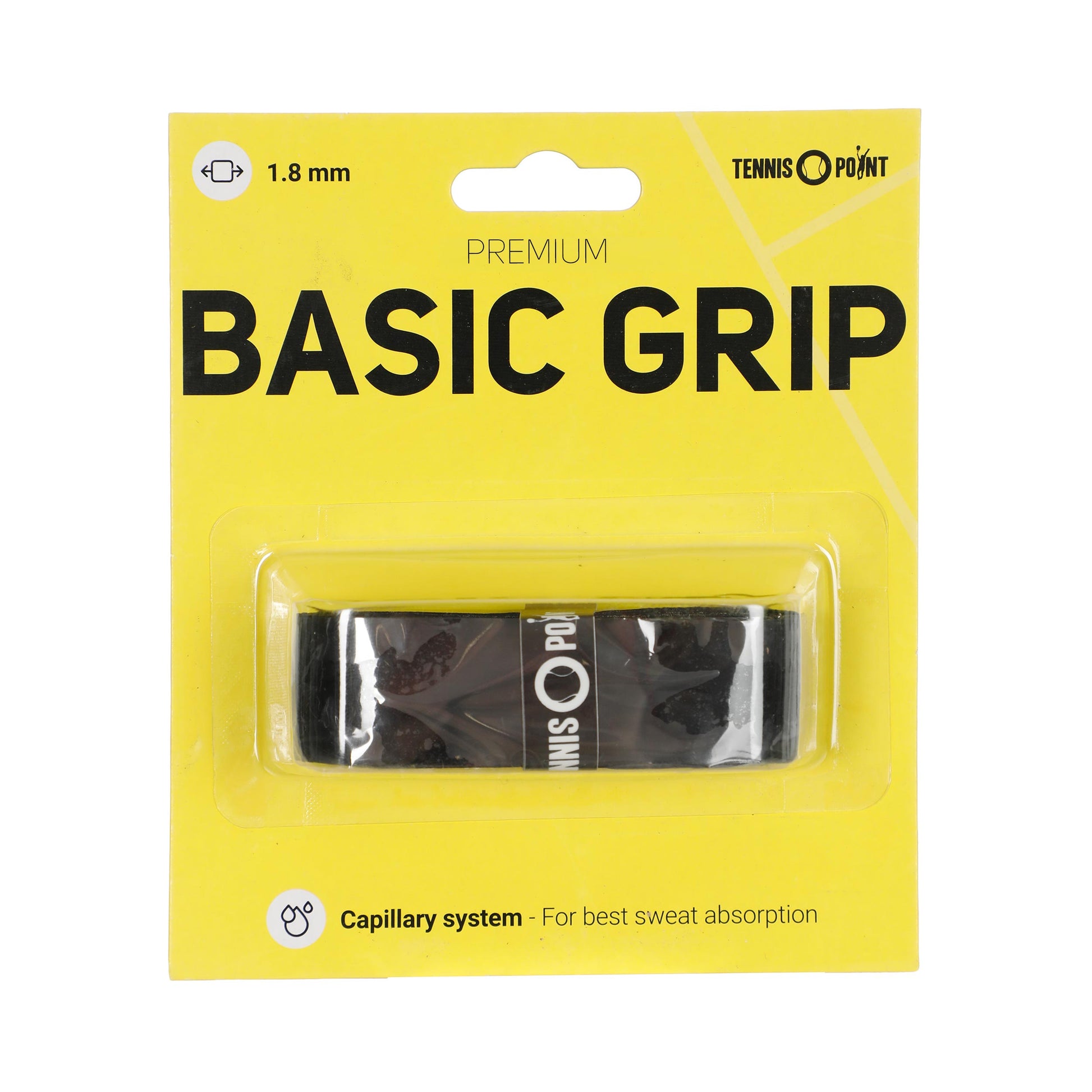 Tennis-Point Premium Grip Pack 1 Unité-Noir