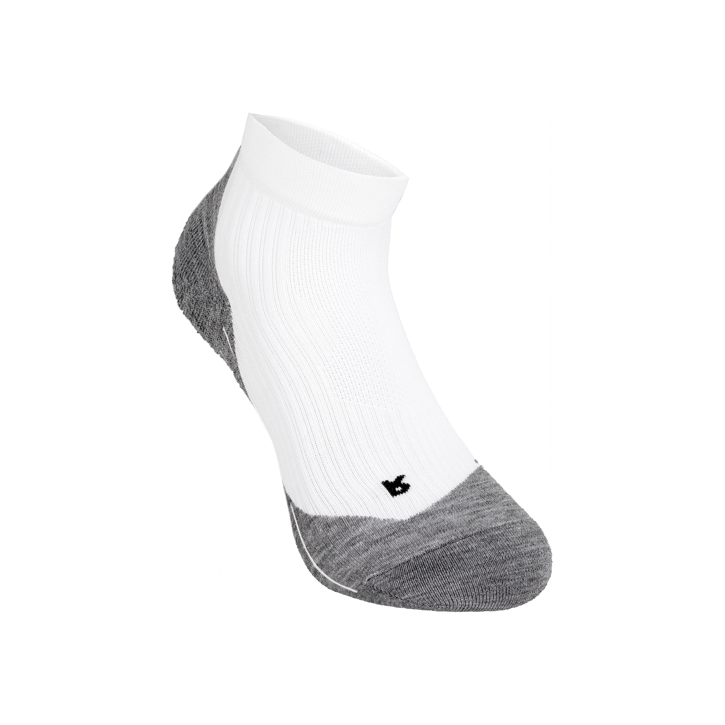 Falke TE4 Short Chaussettes De Sport Femmes-Blanc,Gris Foncé