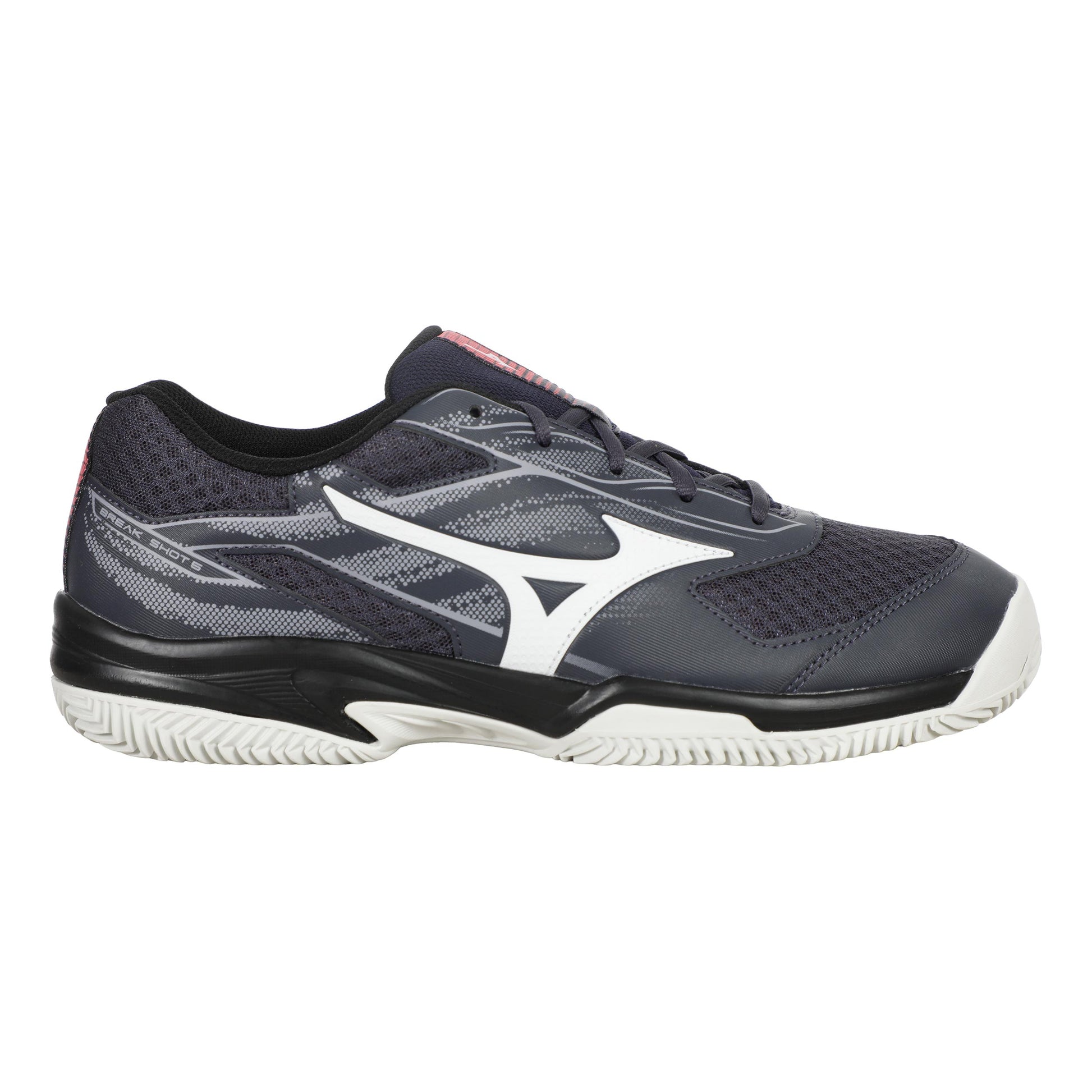 Mizuno Break Shot 5 Chaussure Terre Battue Hommes-Gris,Blanc