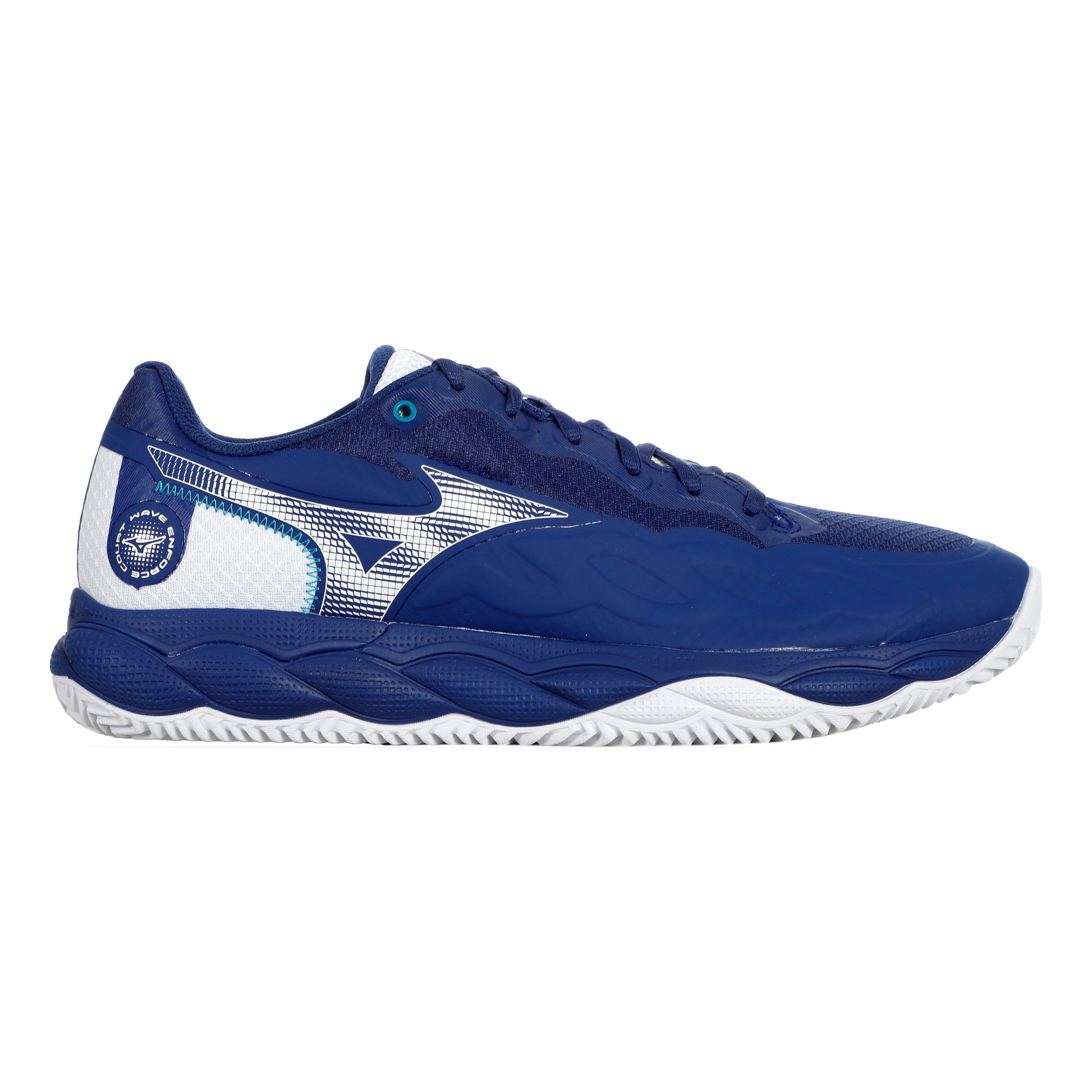 Mizuno Wave Enforce Court Chaussure terre battue Hommes - bleu, blanc