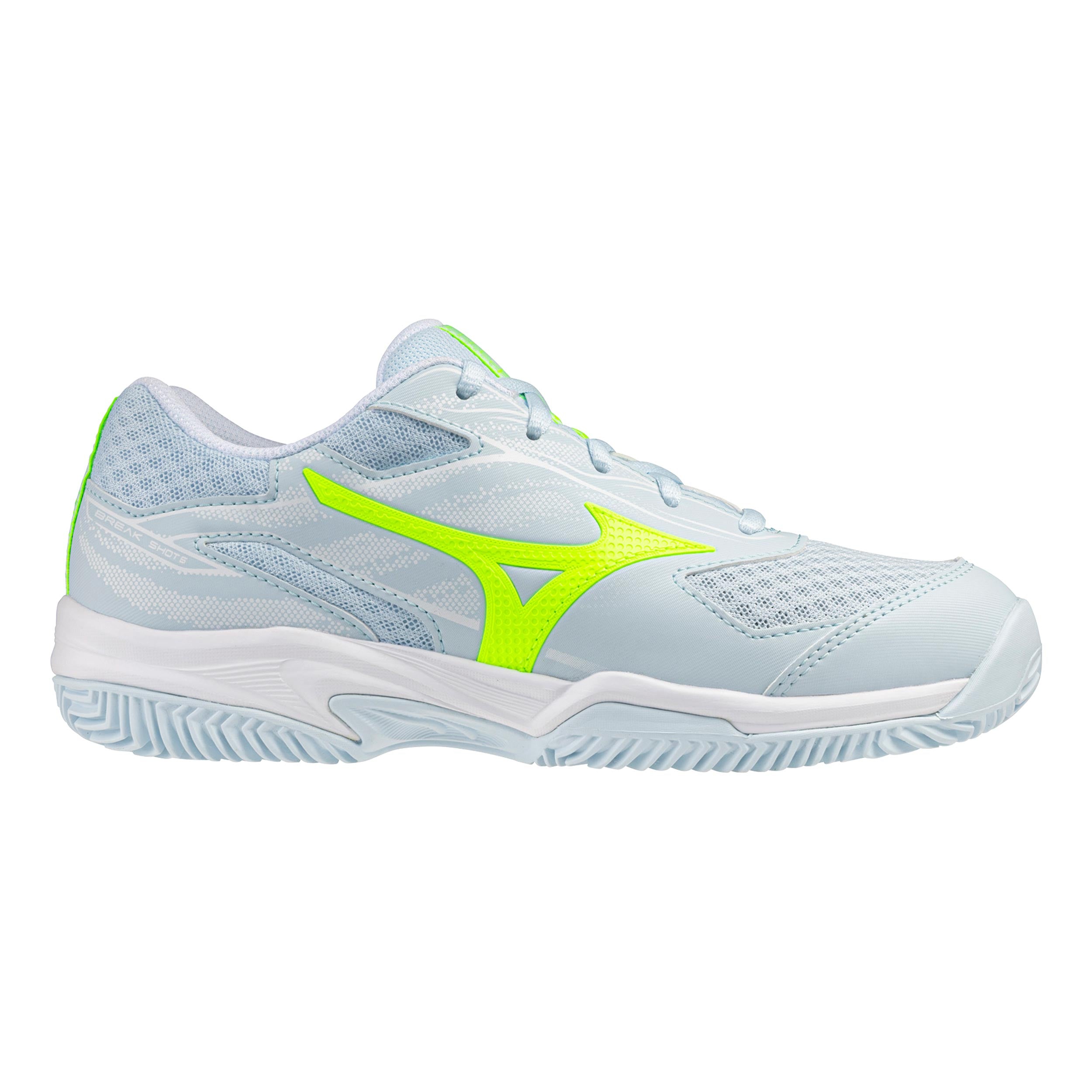 Mizuno Break Shot 5 Chaussures toutes surfaces Femmes-blanc, jaunes fluo