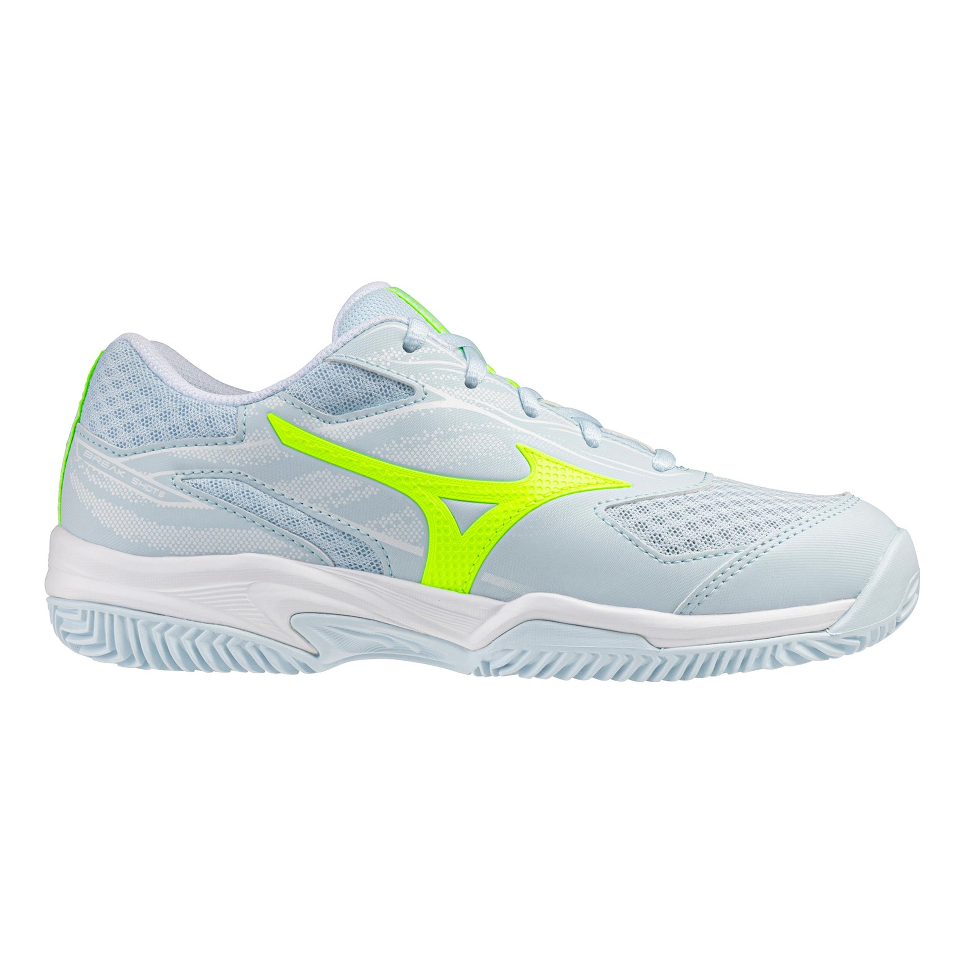 Mizuno Break Shot 5 Chaussures toutes surfaces Femmes-blanc, jaunes fluo