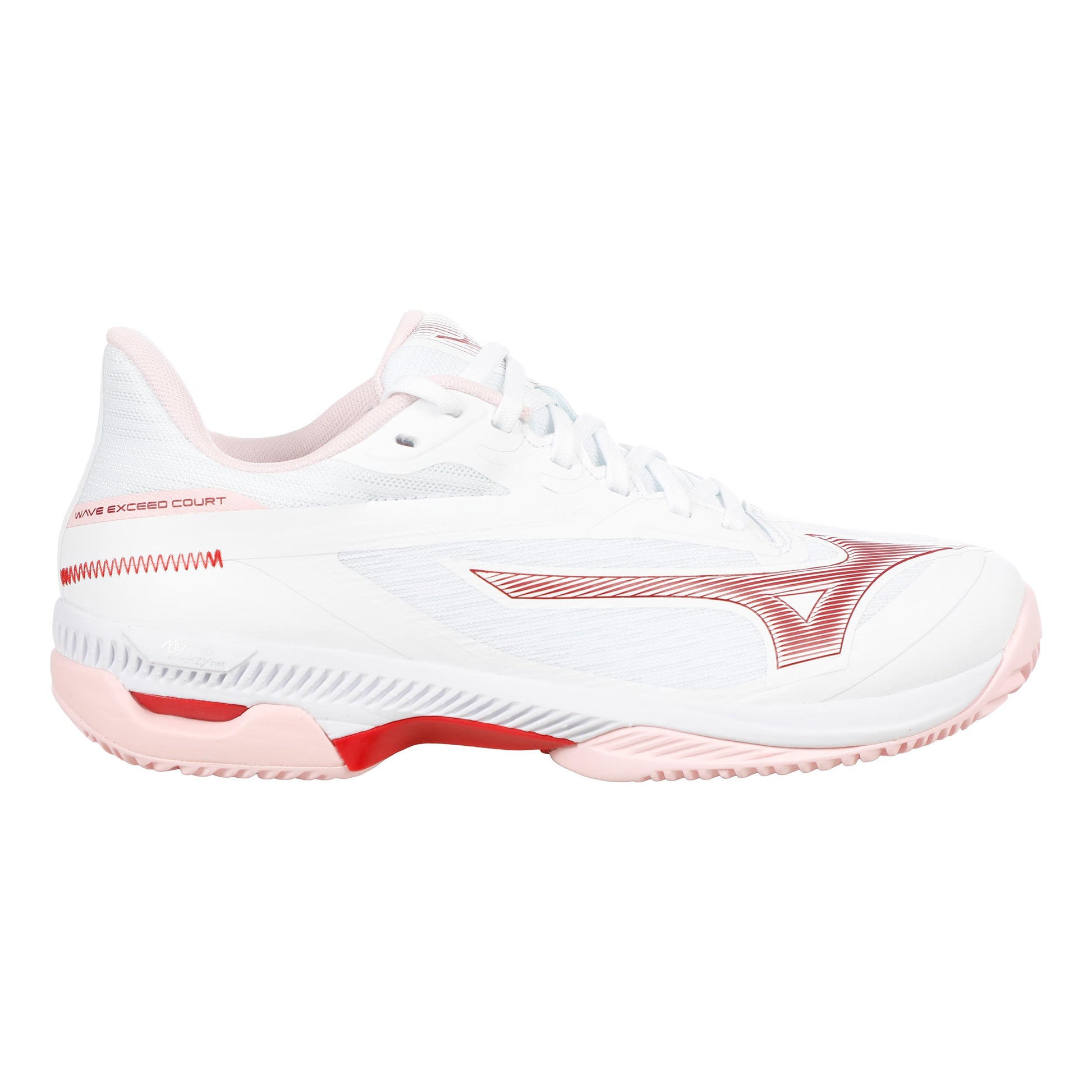 Mizuno Wave Exceed Court Chaussure terre battue Hommes-blanc, berry