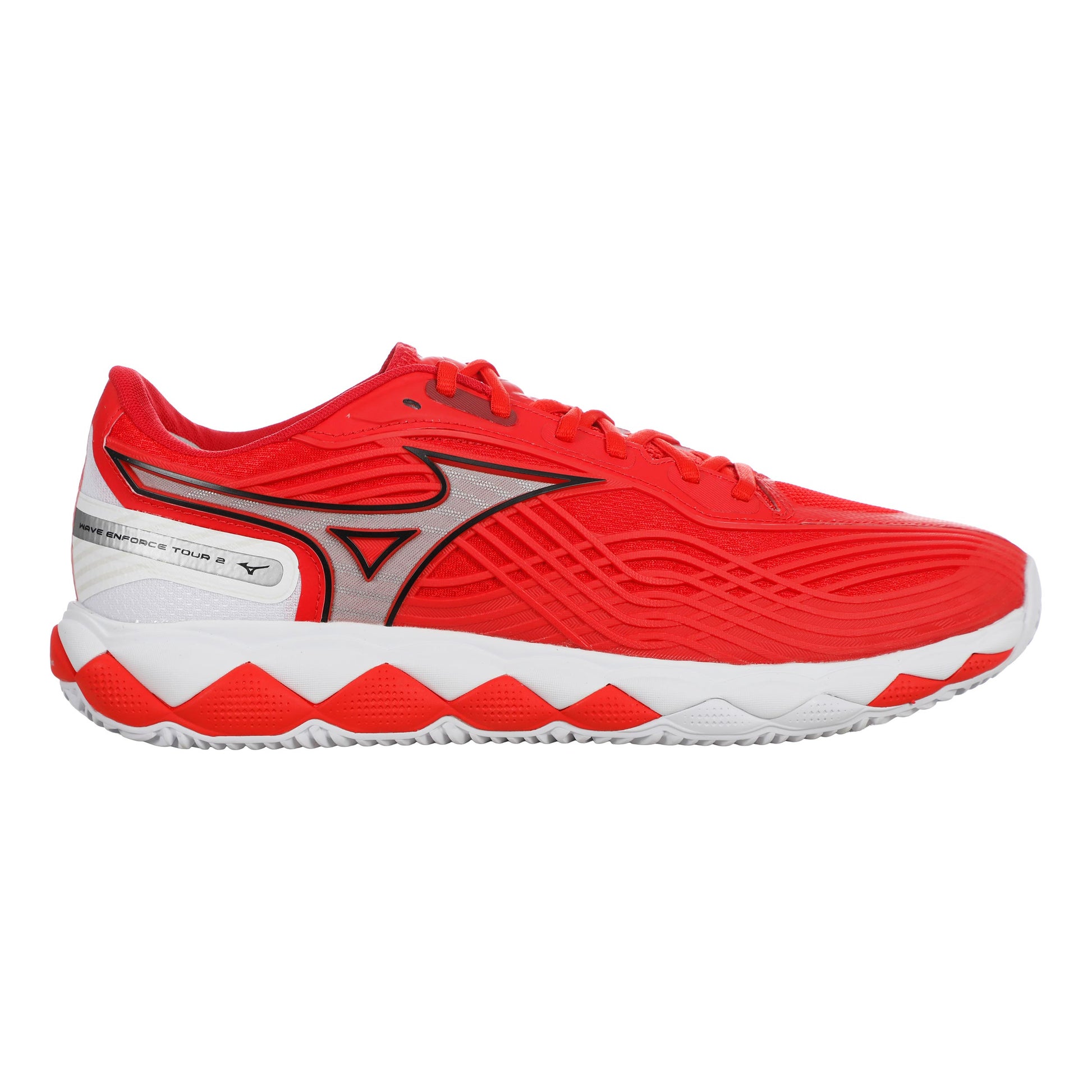 Mizuno Wave Enforce Tour 2 Chaussure terre battue Hommes - rouge, blanc