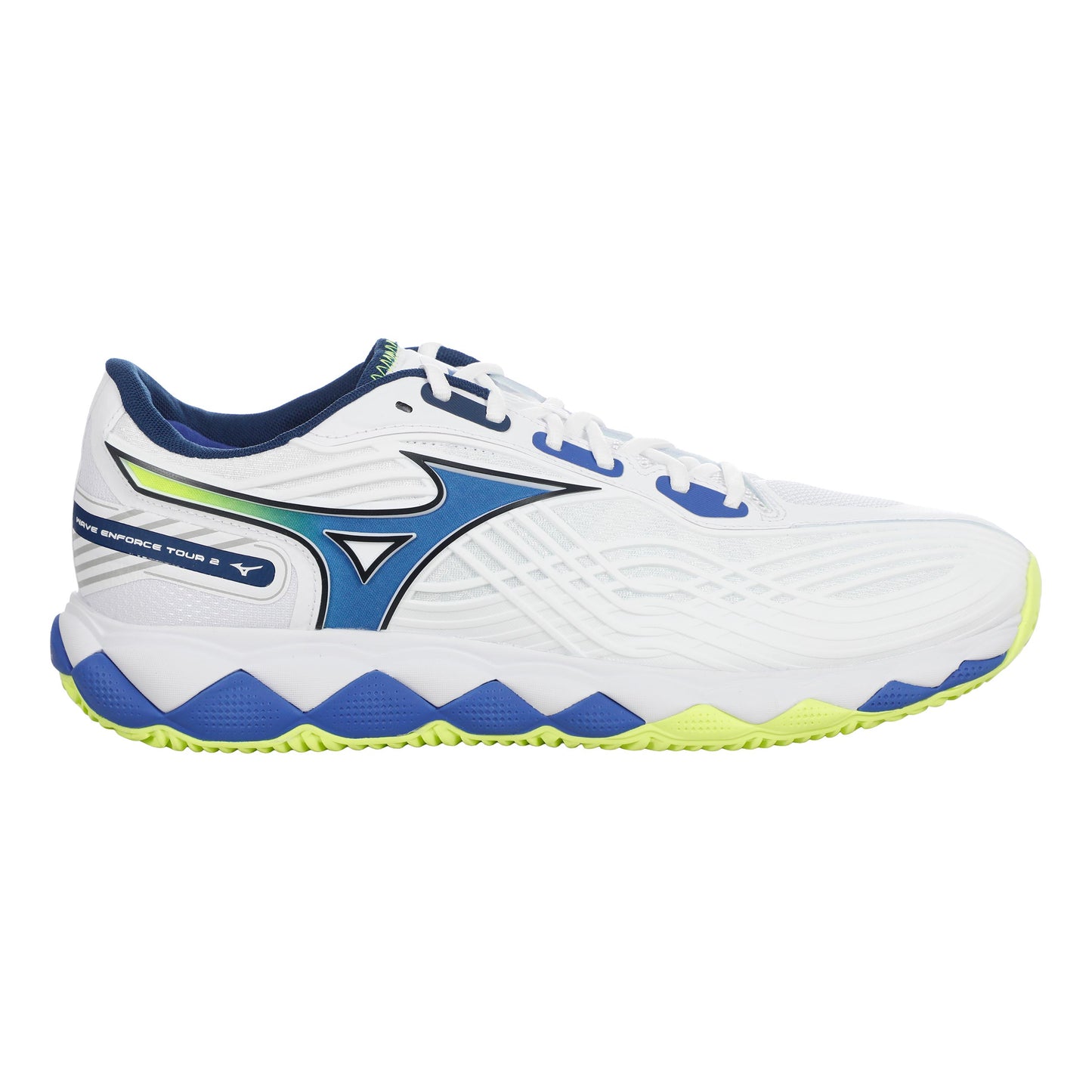 Mizuno Wave Enforce Tour 2 Chaussure terre battue Hommes - blanc, bleu