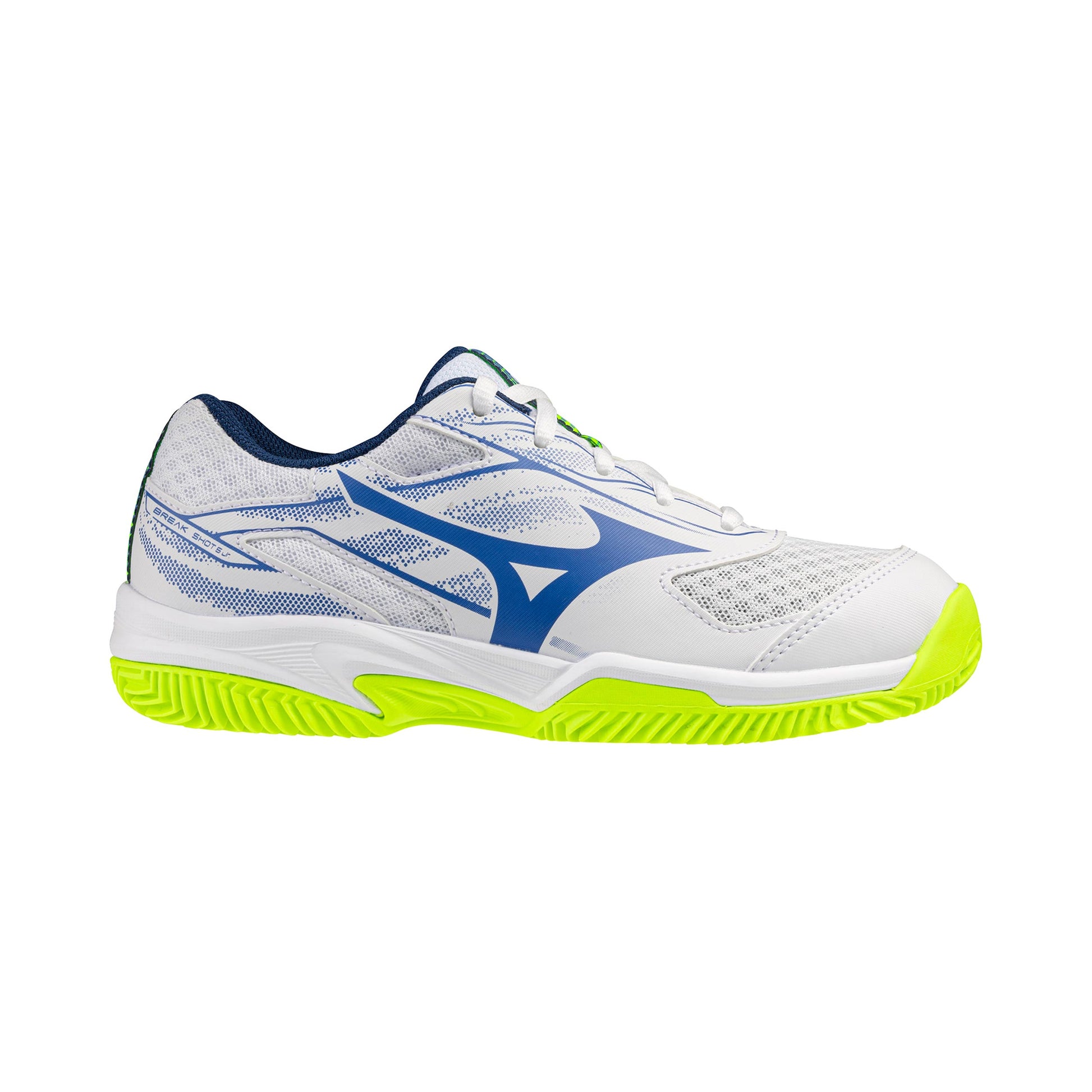 Mizuno Break Shot 5 Chaussure terre battue Enfants - blanc, jaune lemon
