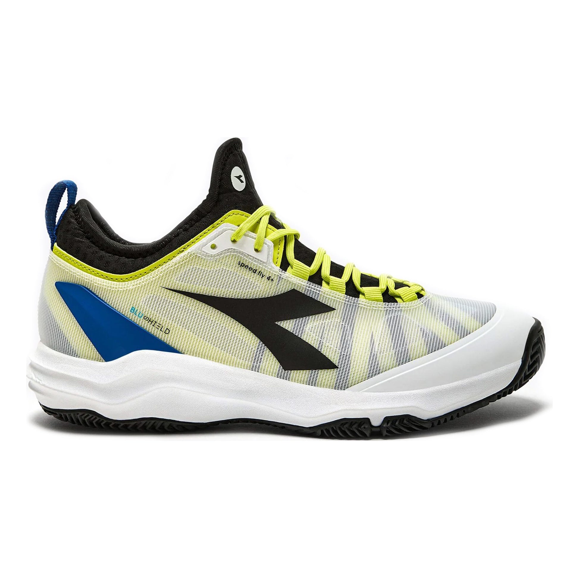 Diadora Speed Blushield Fly 4 + Chaussure terre battue Hommes-blanc,noir