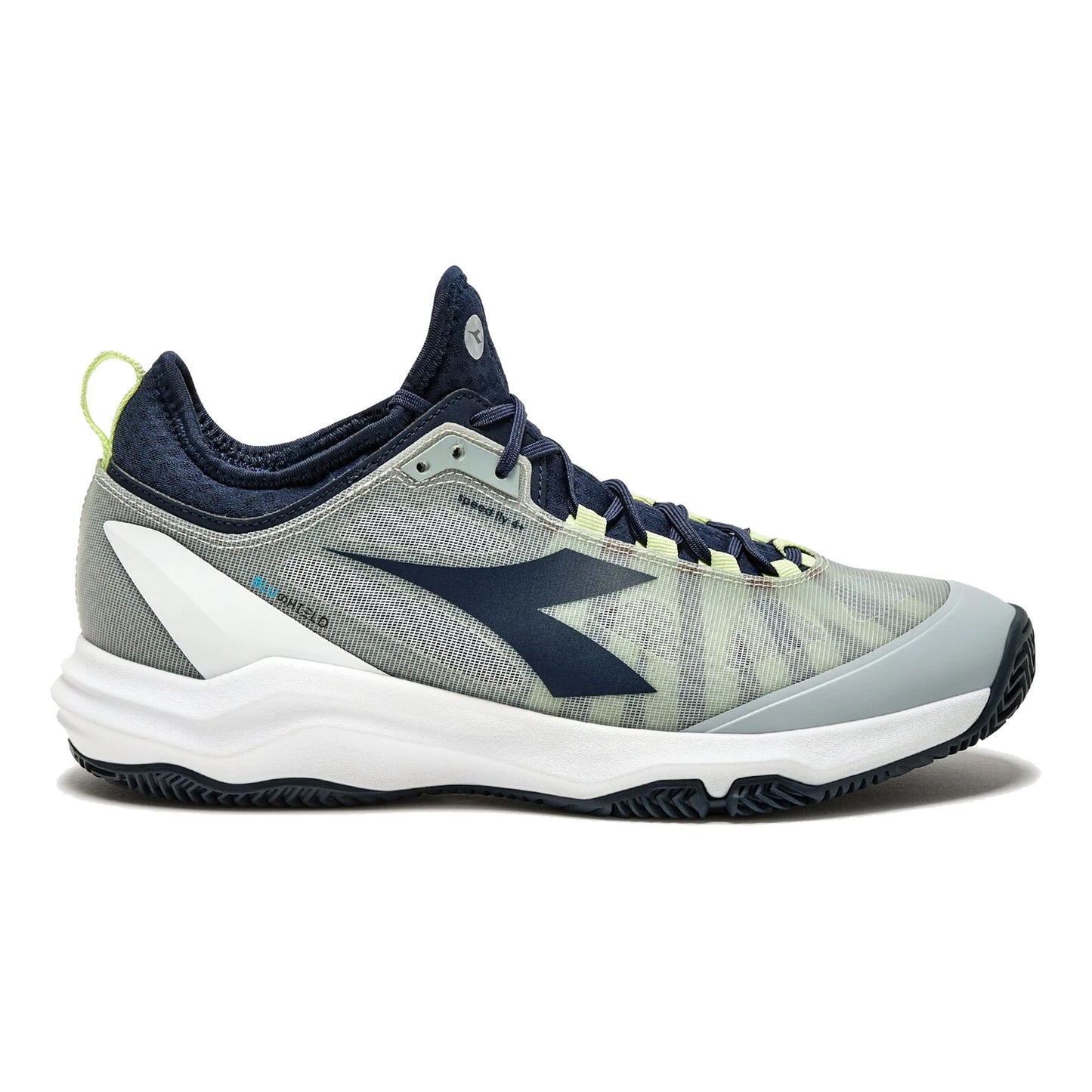 Diadora Speed Blushield Fly 4 + Chaussure terre battue Hommes-gris,bleu