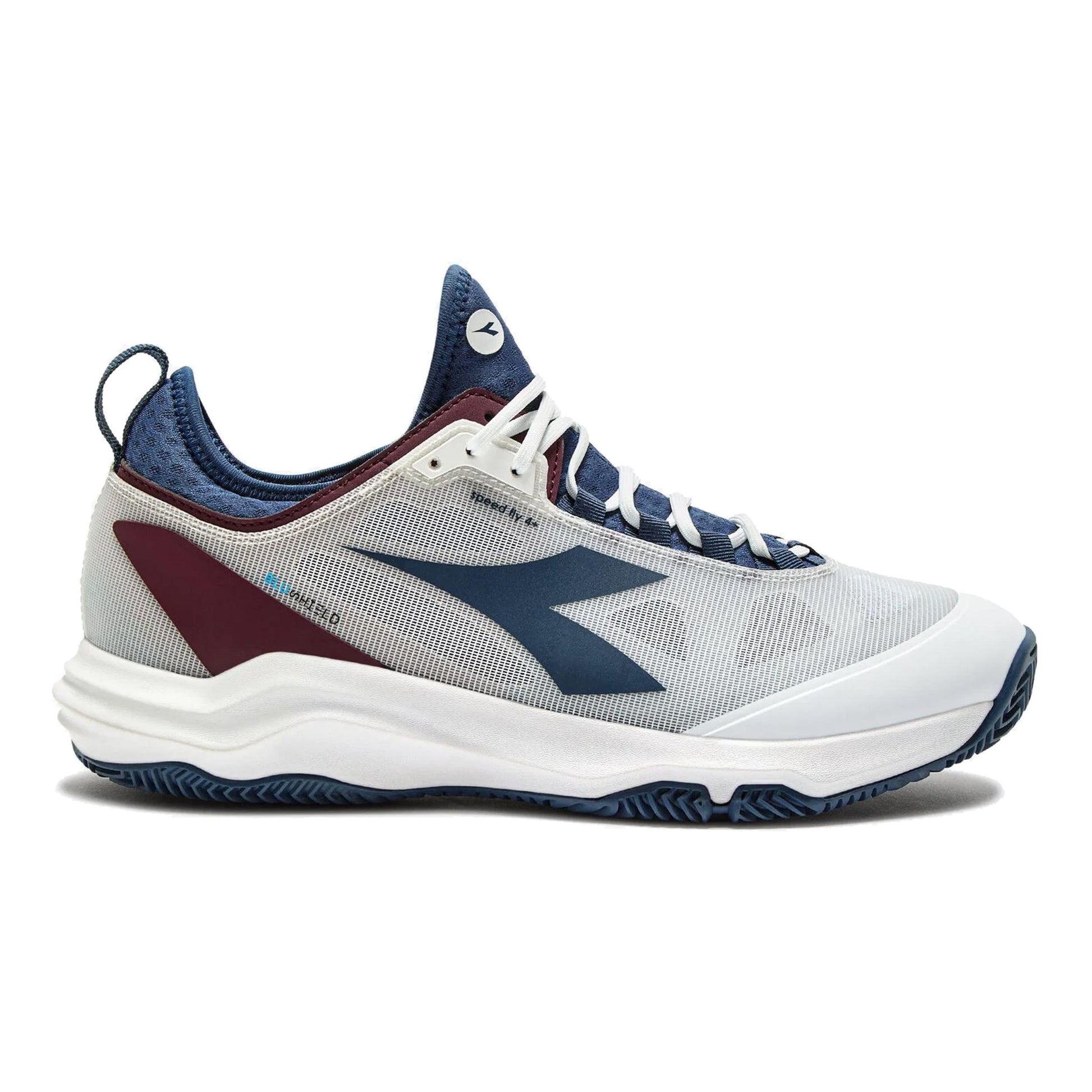 Diadora Speed Blushield Fly 4 + Chaussure terre battue Hommes-blanc