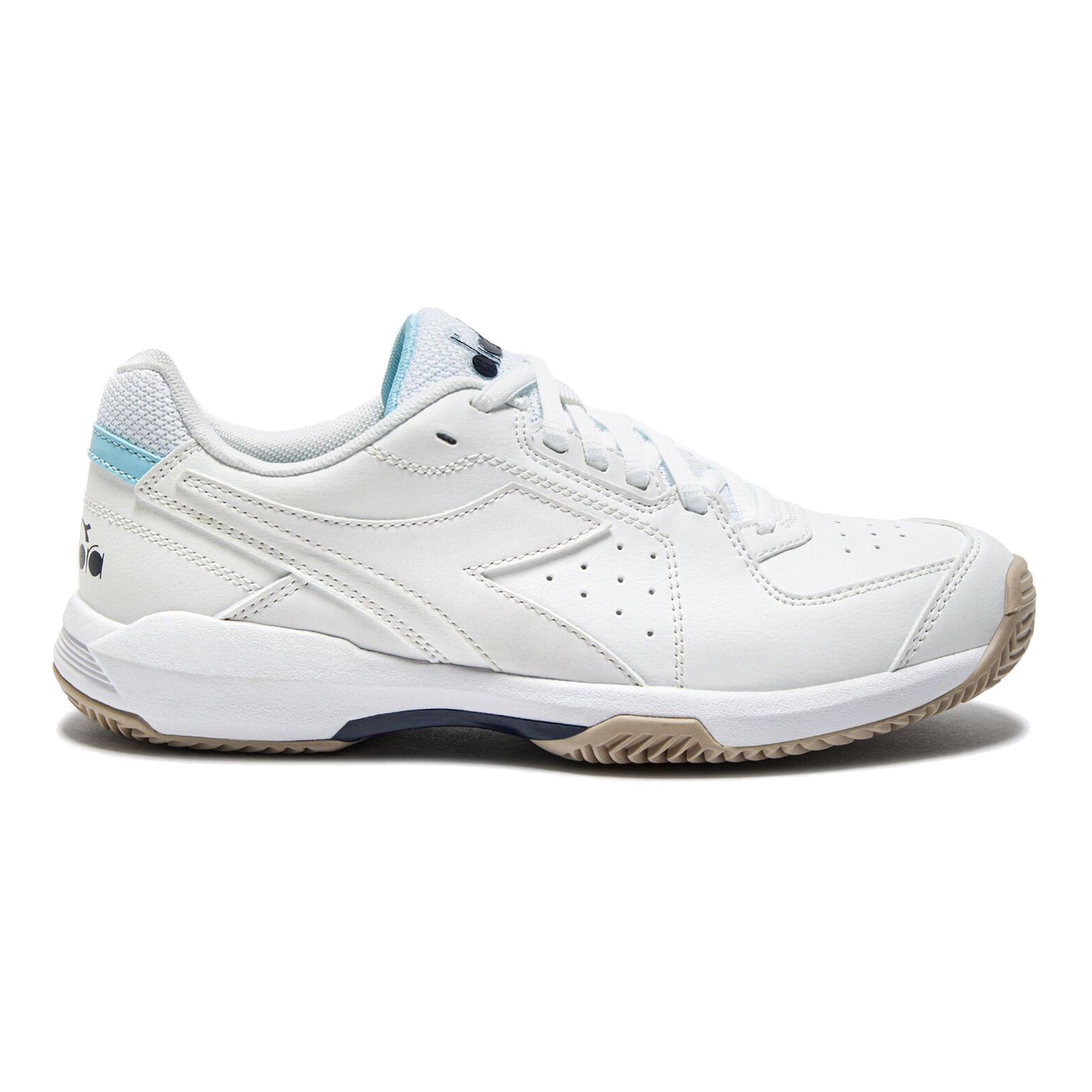 Diadora S. Challenge 6 Sl Chaussure Terre Battue Femmes-Blanc,Bleu Clair