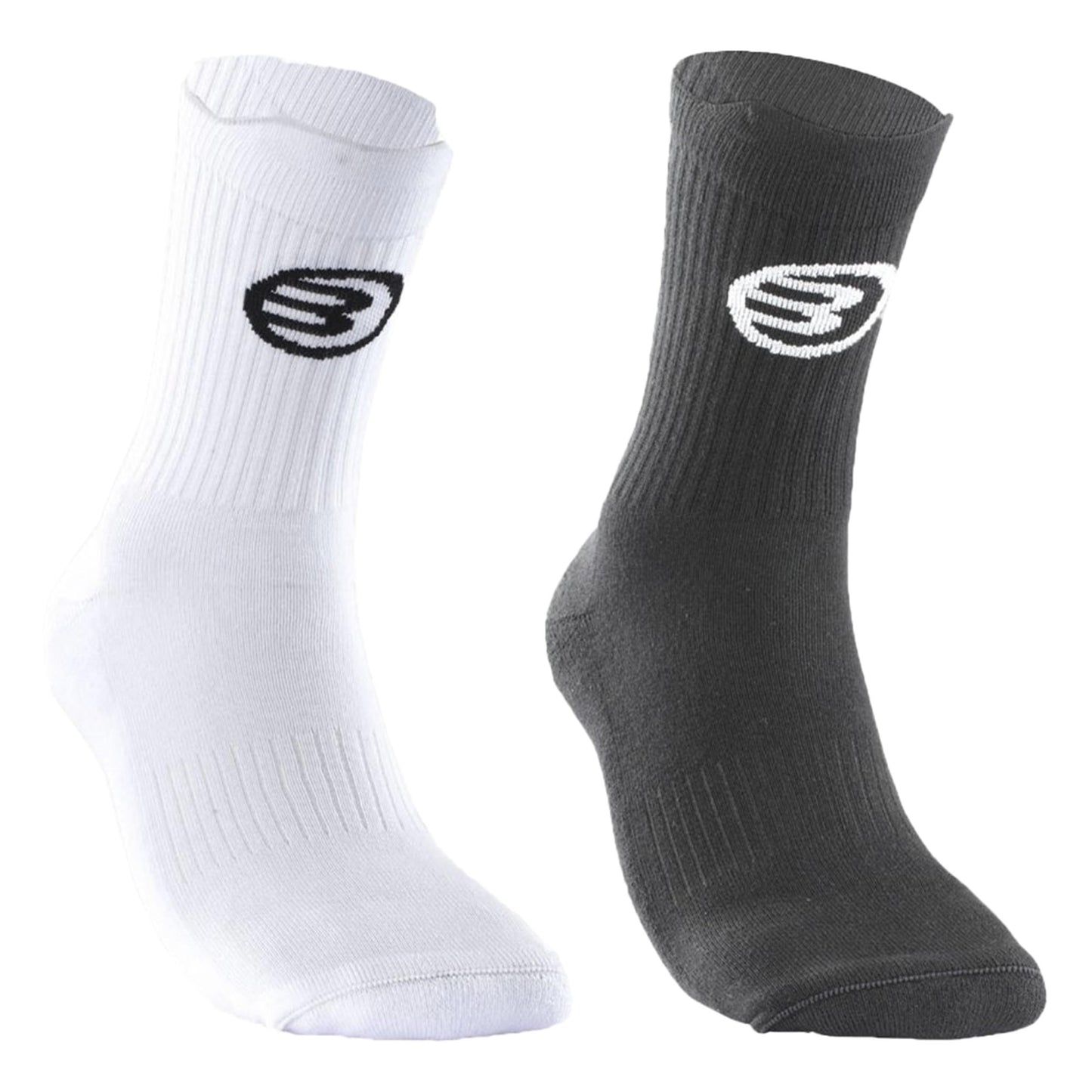 Bullpadel Bp253 (Pack 2) Chaussettes de sport Unisex - noir, blanc
