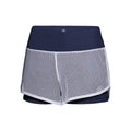 Efia Tech (2in1) Shorts Femmes-Bleu Foncé,Blanc